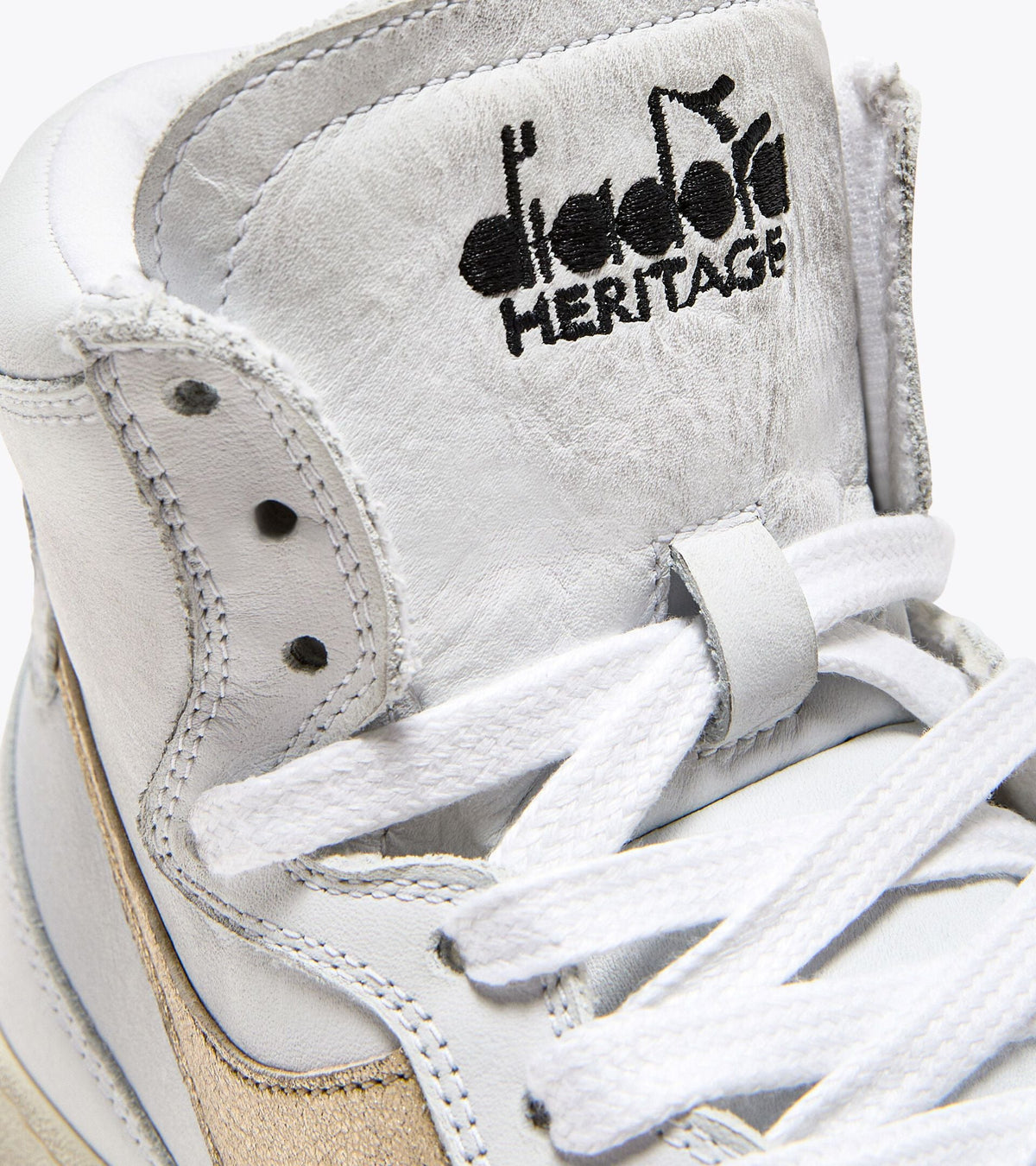 Diadora Mi Basket Used W White/Gold
