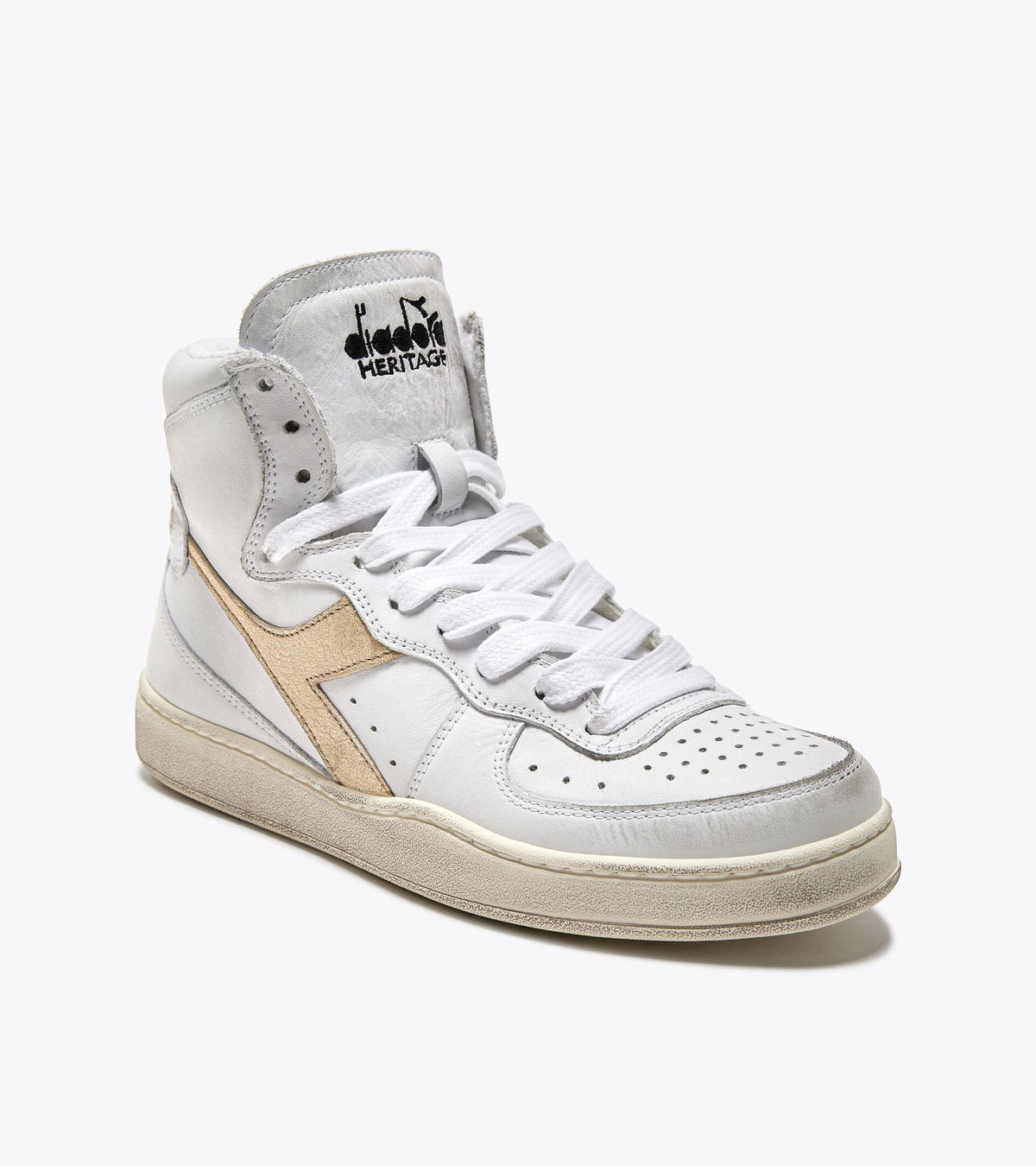 Diadora Mi Basket Used W White/Gold