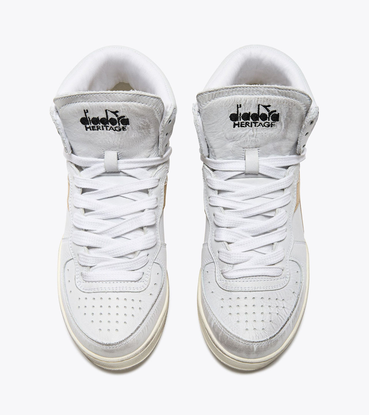 Diadora Mi Basket Used W White/Gold
