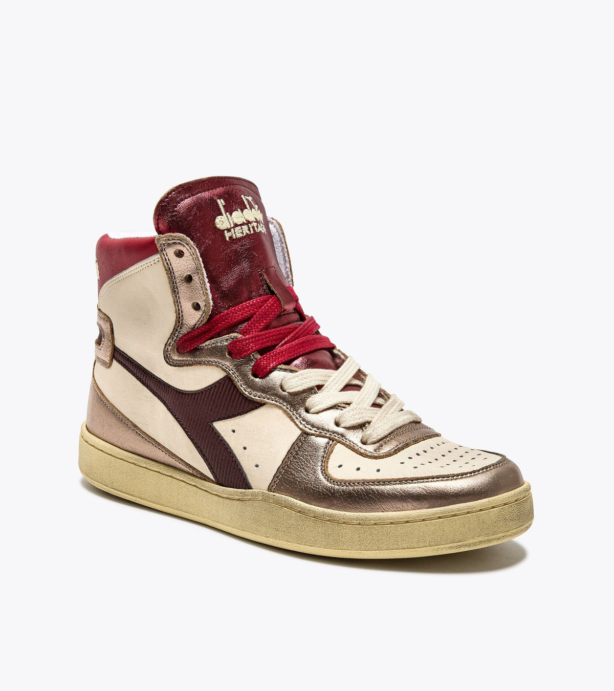 Diadora Mi Basket Metal Mix Used Light Beige
