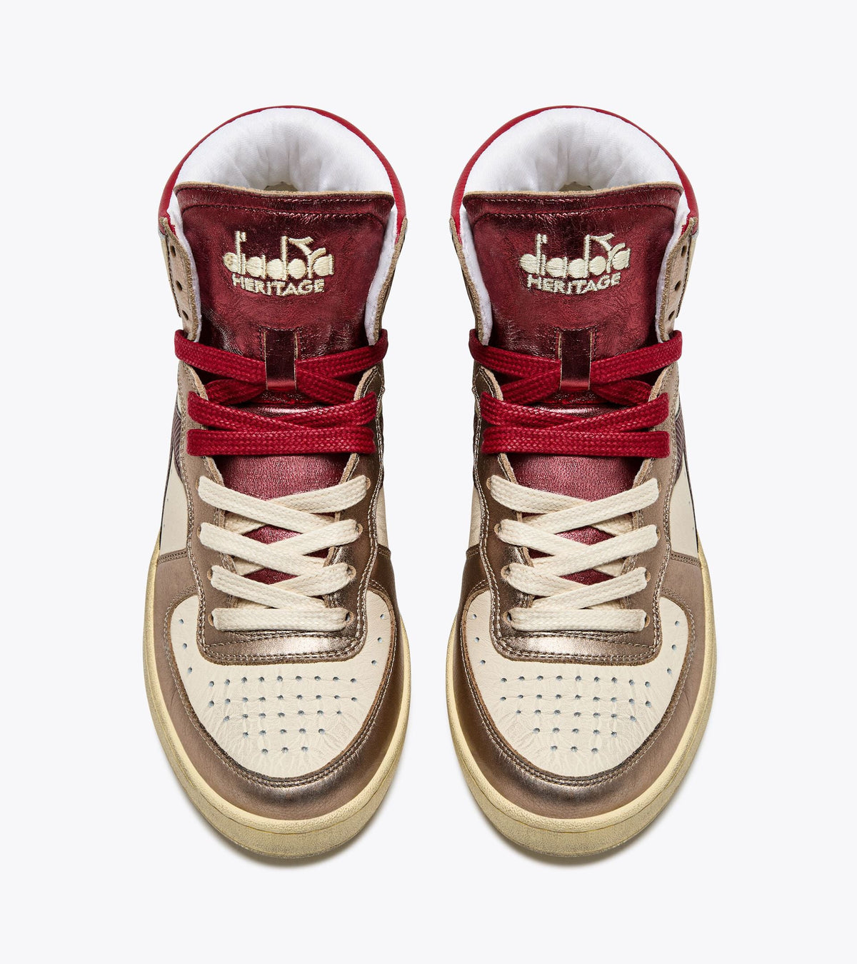Diadora Mi Basket Metal Mix Used Light Beige