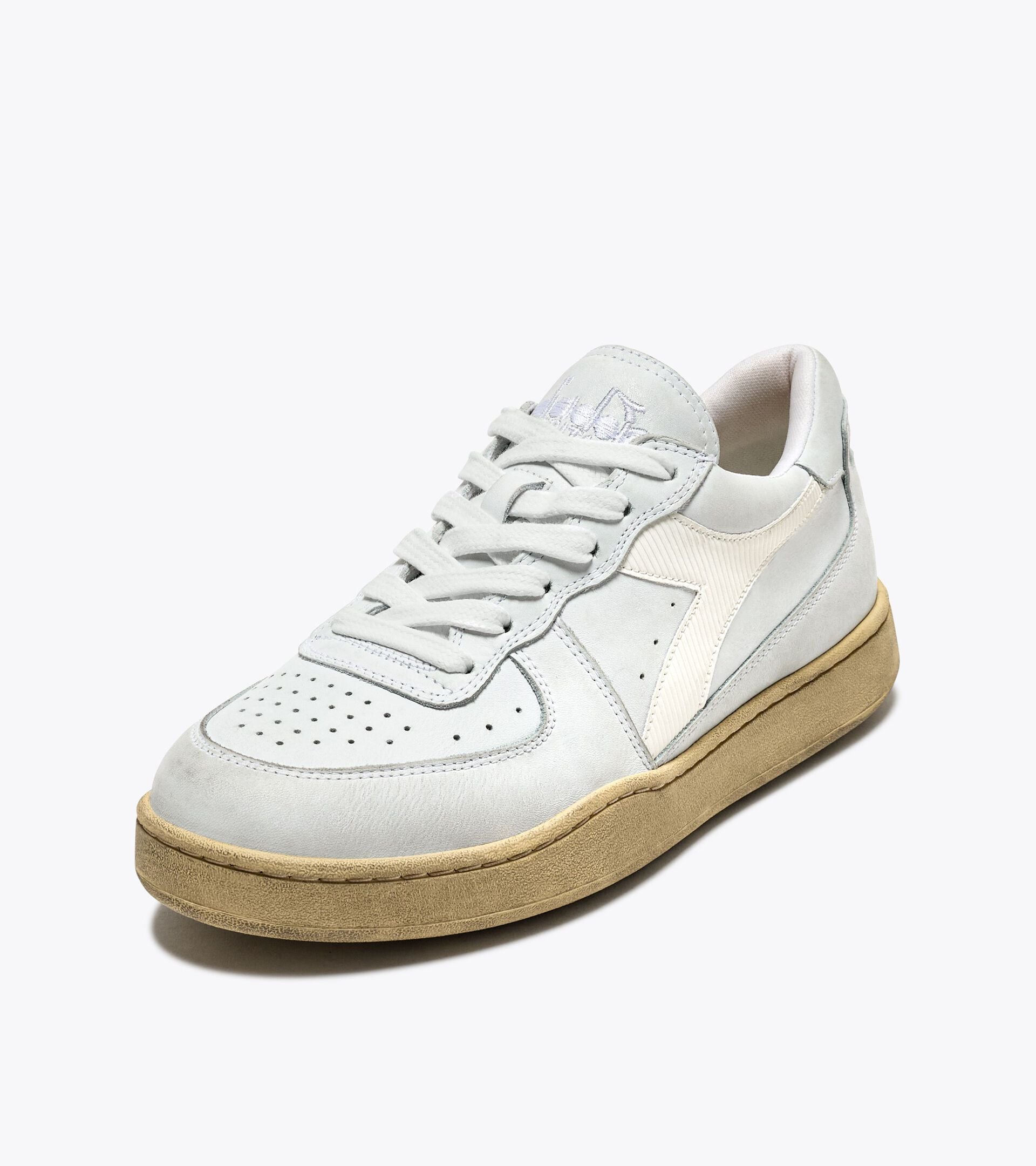 Diadora Mi Basket Low Used White /White