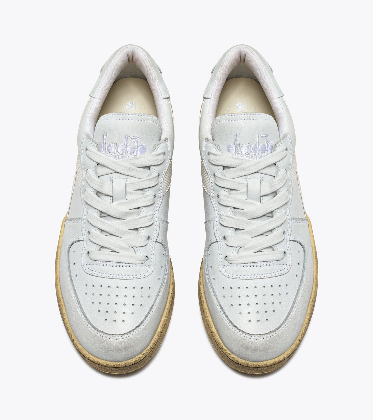 Diadora Mi Basket Low Used White /White