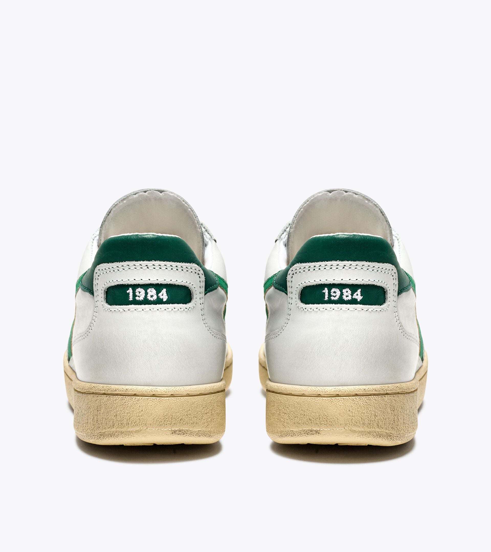 Diadora Mi Basket Low Used White/Verdant Green