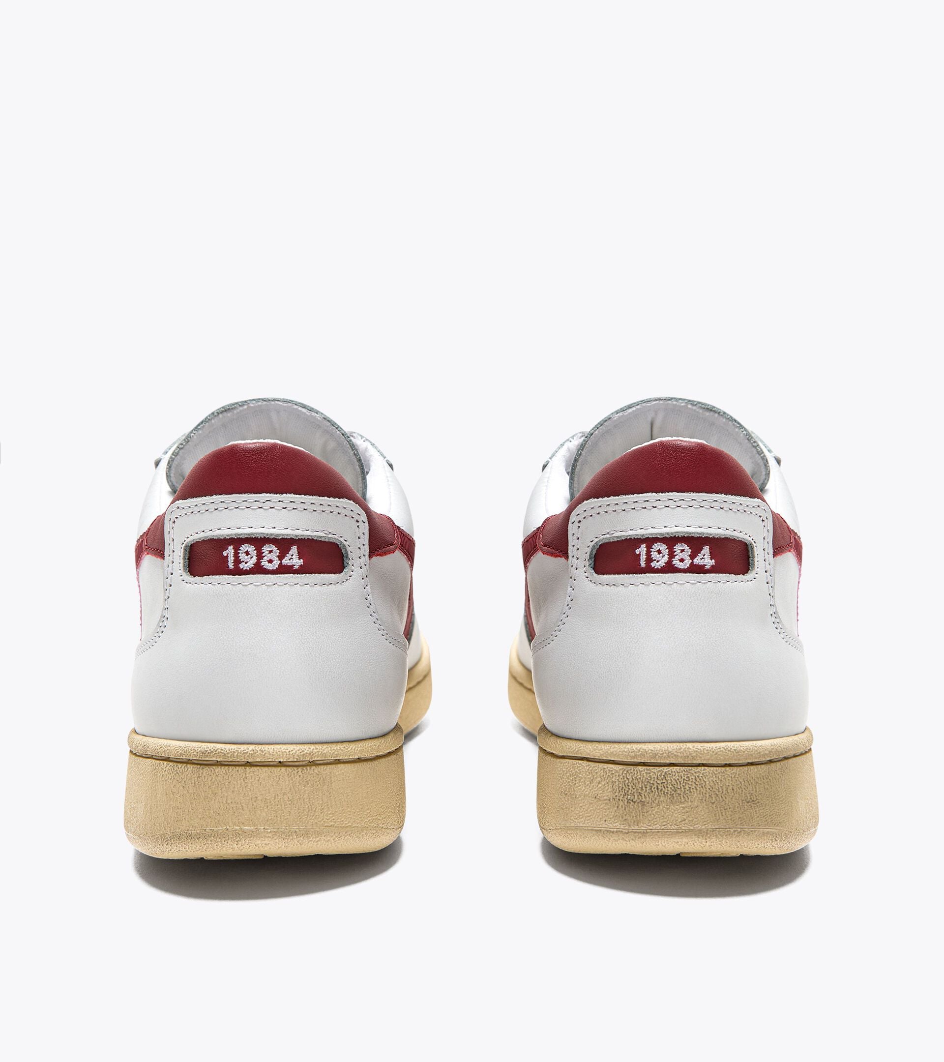 Diadora Mi Basket Low Used White/Garnet