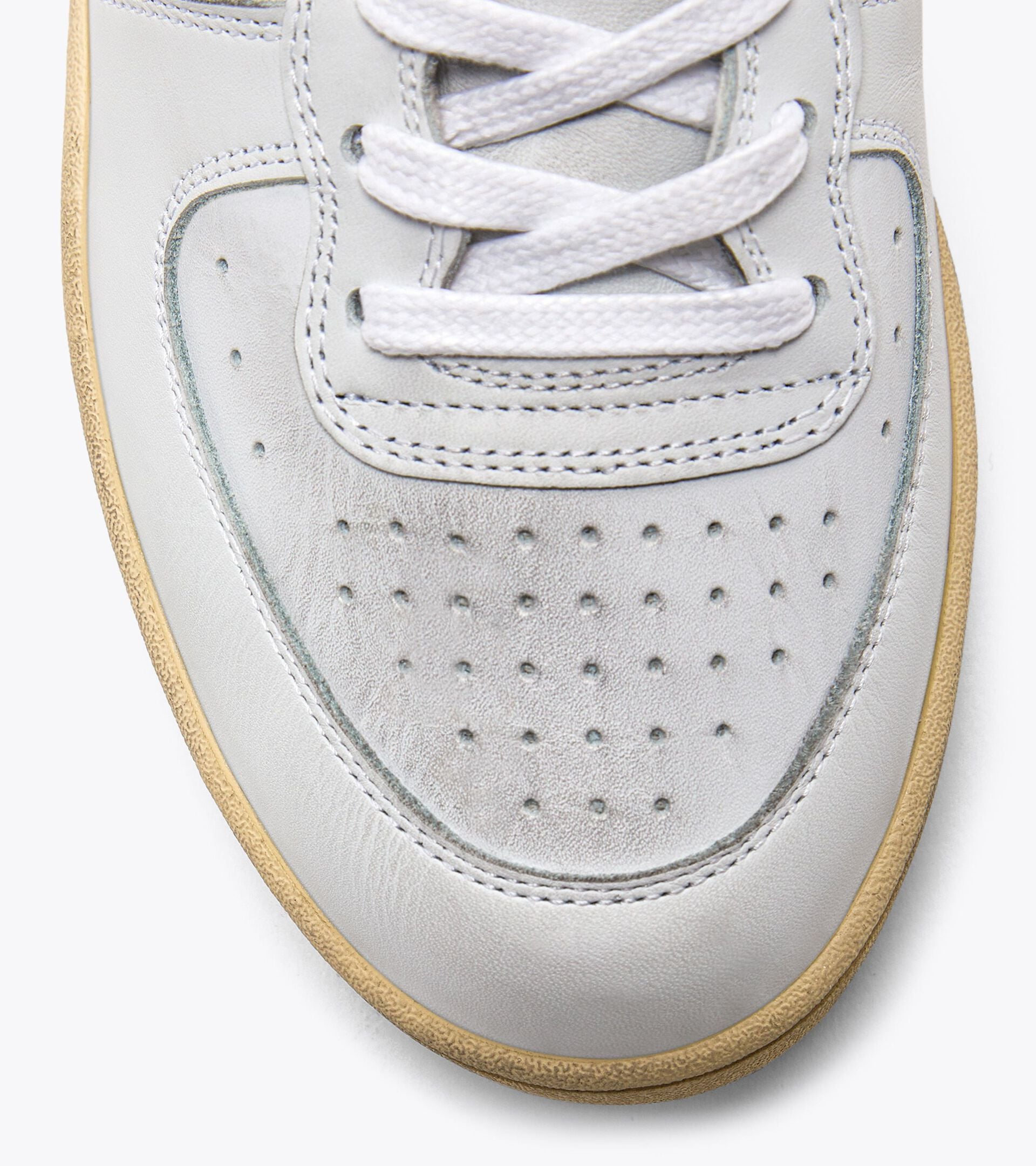 Diadora Mi Basket Low Used White/Garnet