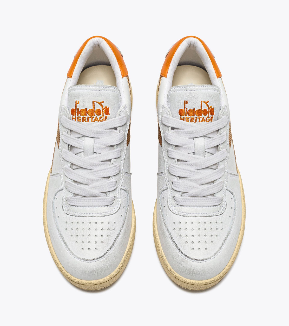 Diadora Mi Basket Low Used White/Caramel