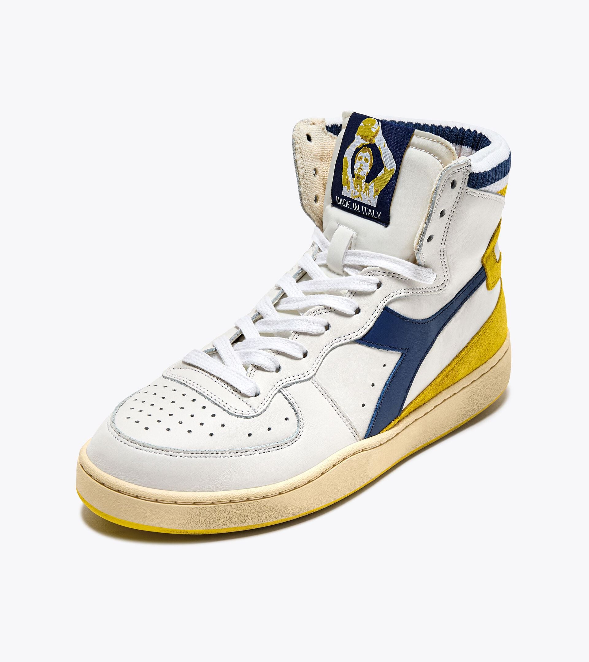 Diadora Mi Basket Forty Knit Italia White