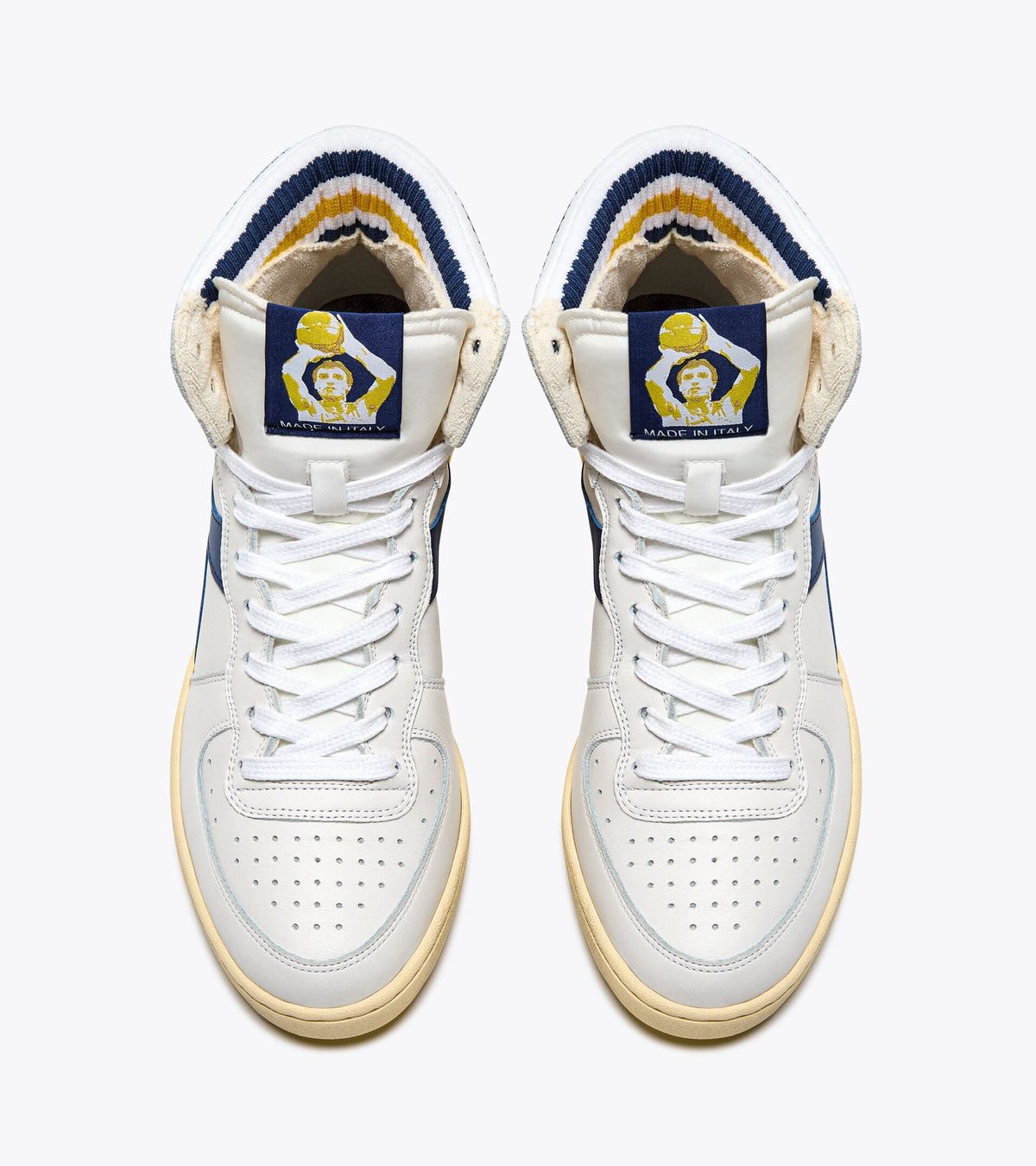 Diadora Mi Basket Forty Knit Italia White