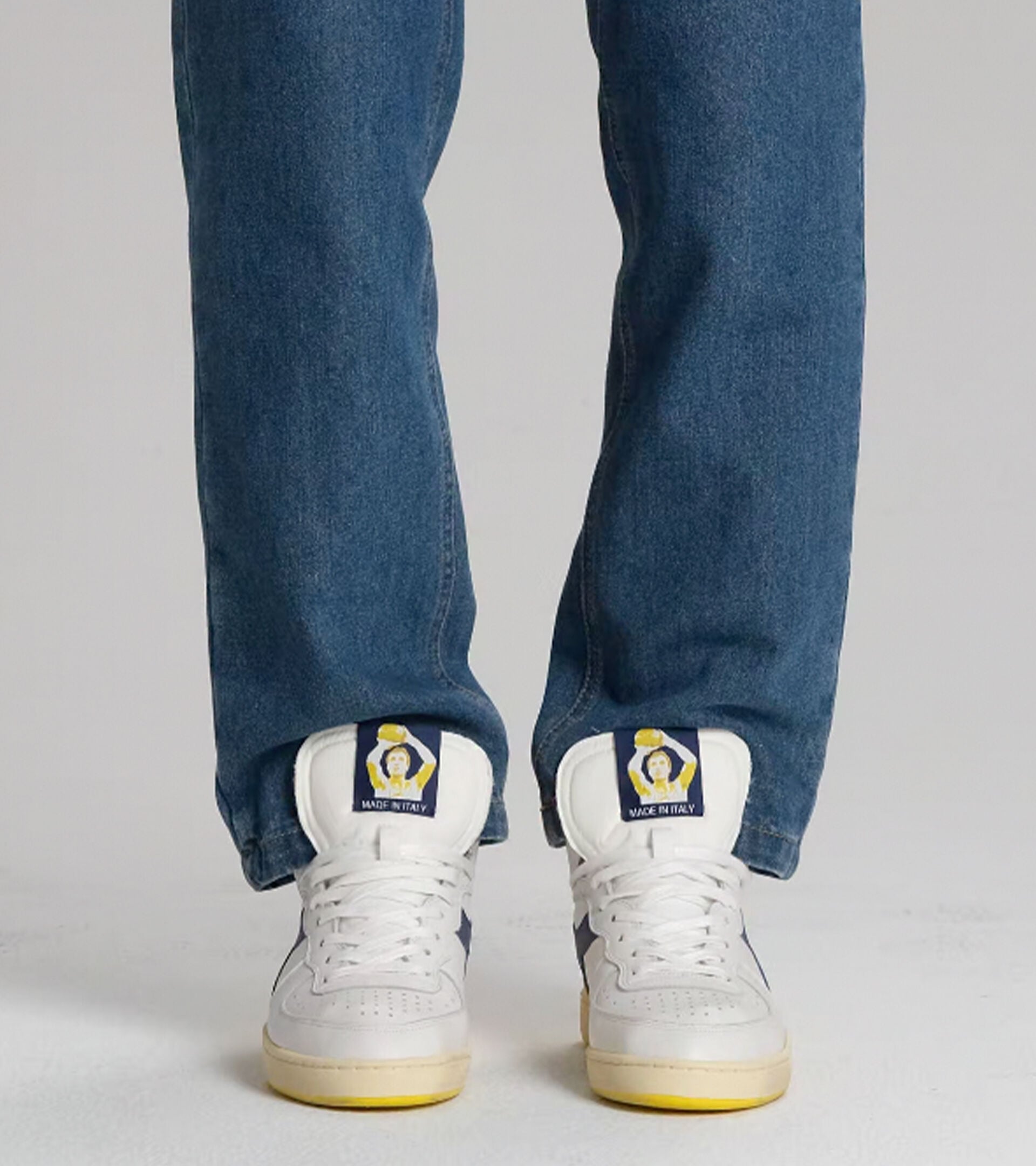 Diadora Mi Basket Forty Knit Italia White