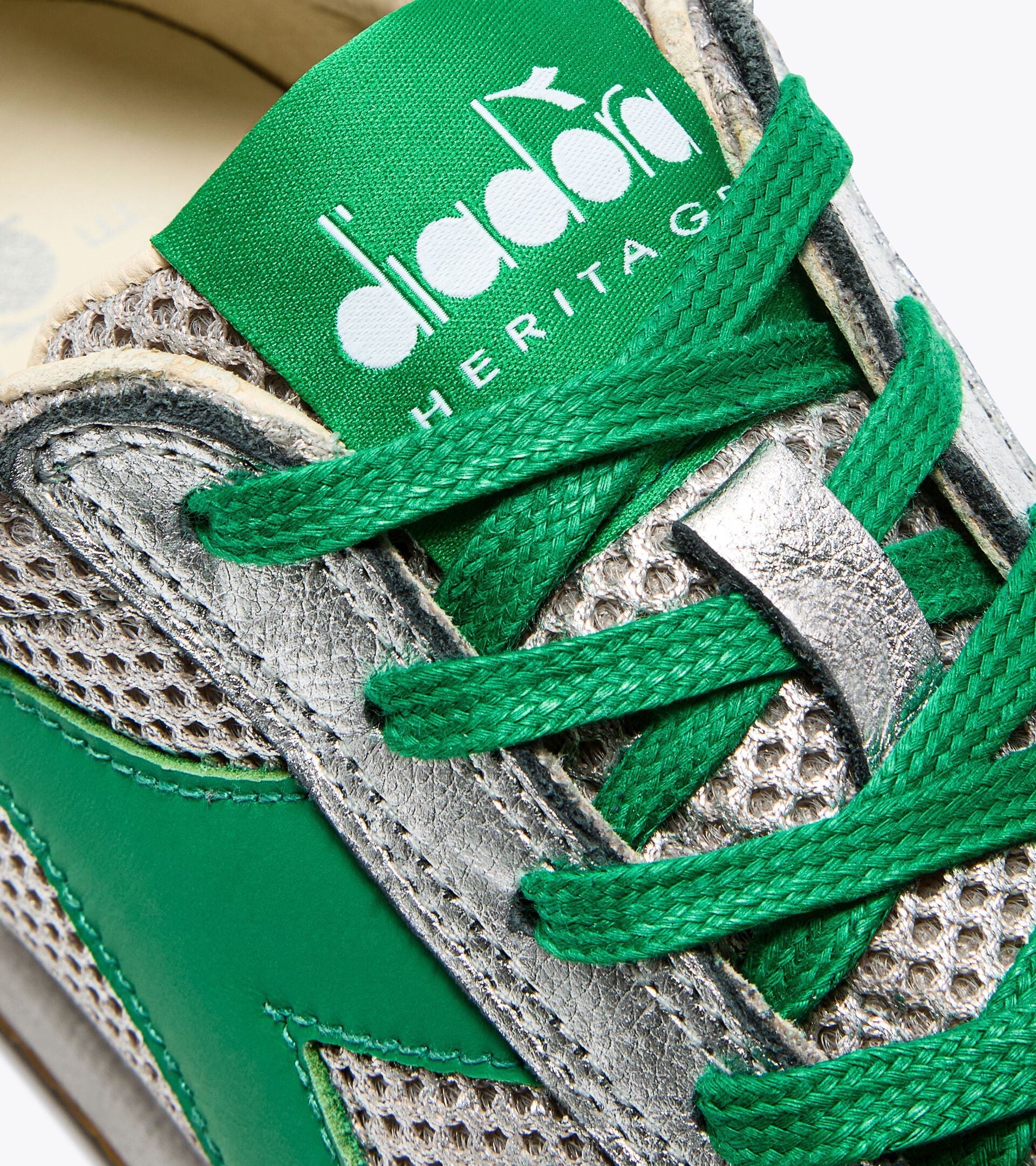 Diadora Equipe Stellar Sw Silver Metalized/Green Peas Cream