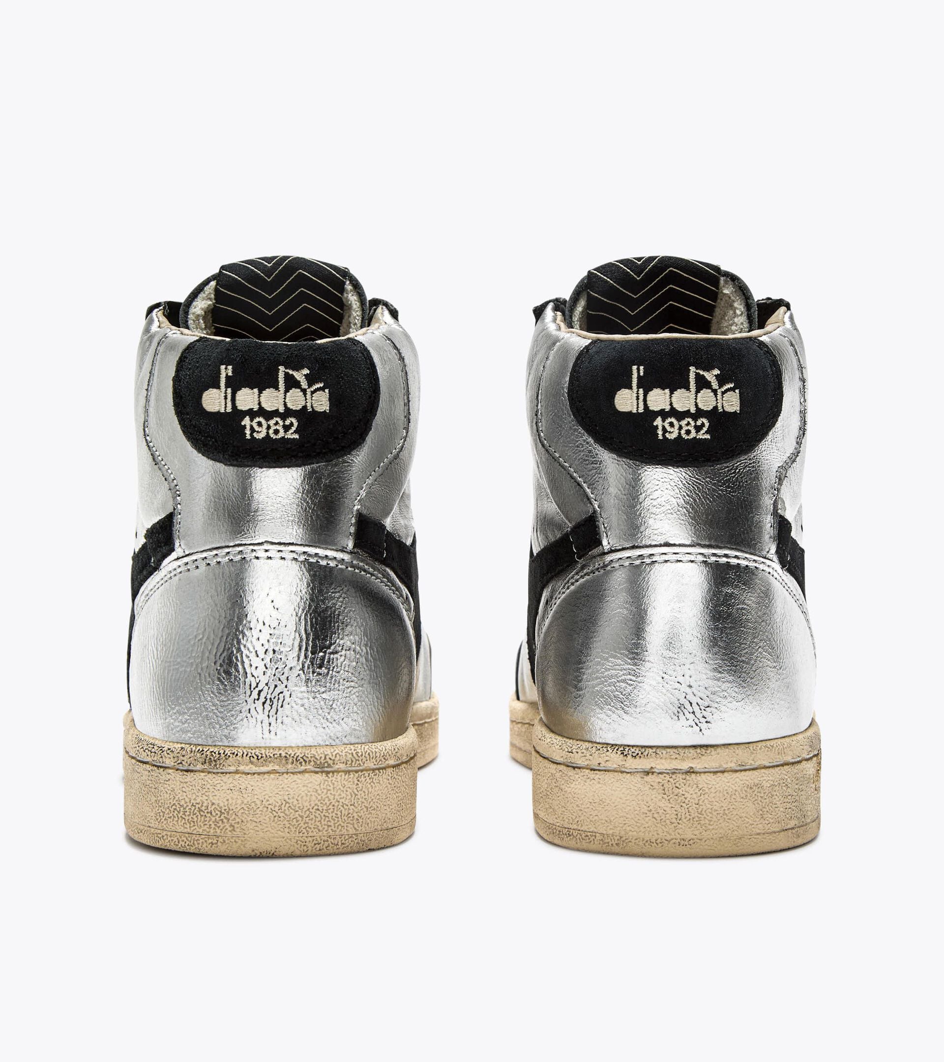 Diadora Prestige High Metal Used Silver