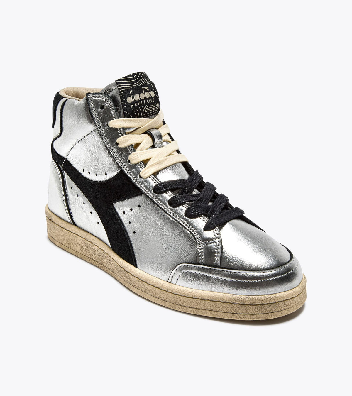 Women's Diadora Prestige High Metal Used Silver, detail 1