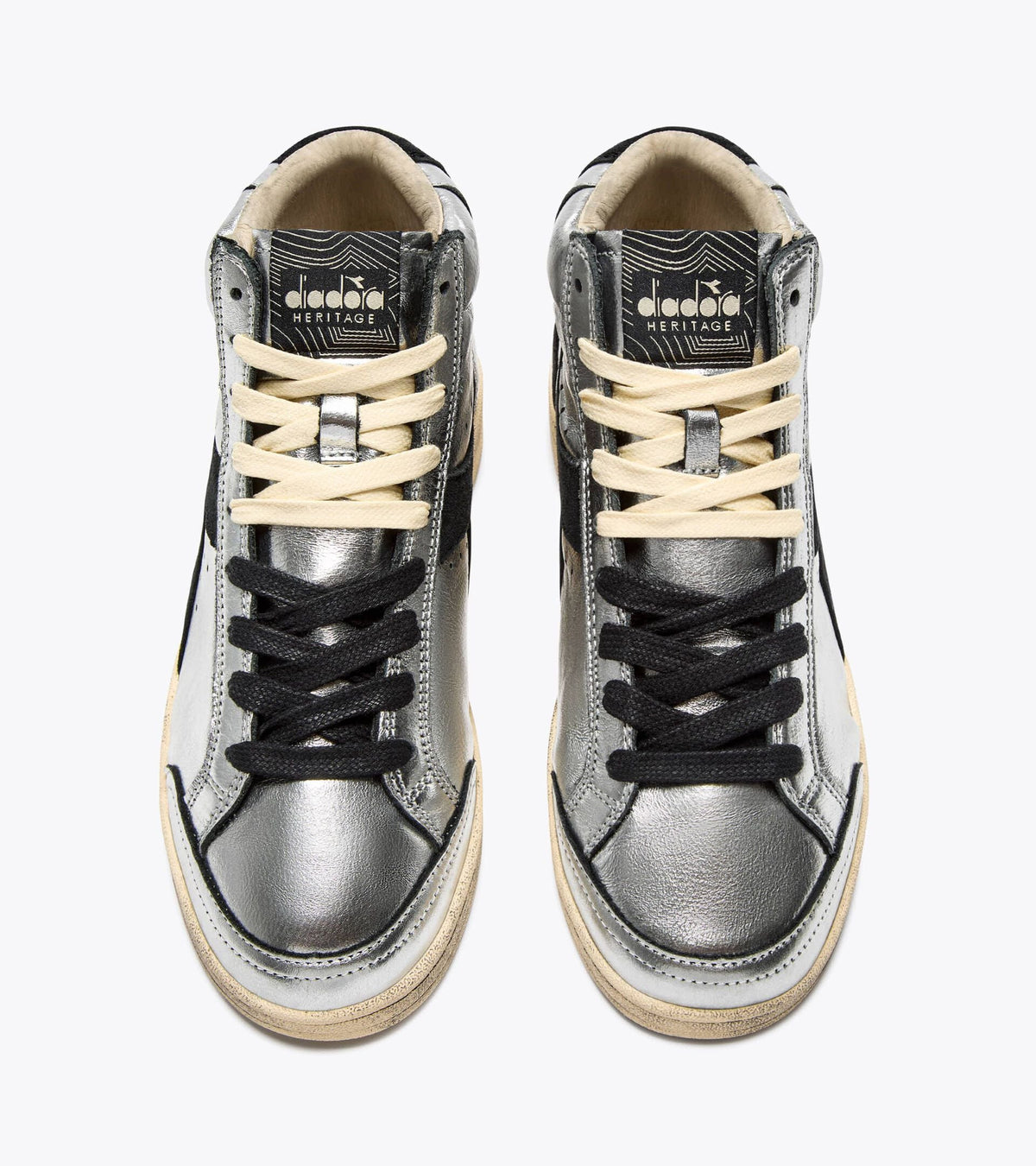 Women's Diadora Prestige High Metal Used Silver, detail 2