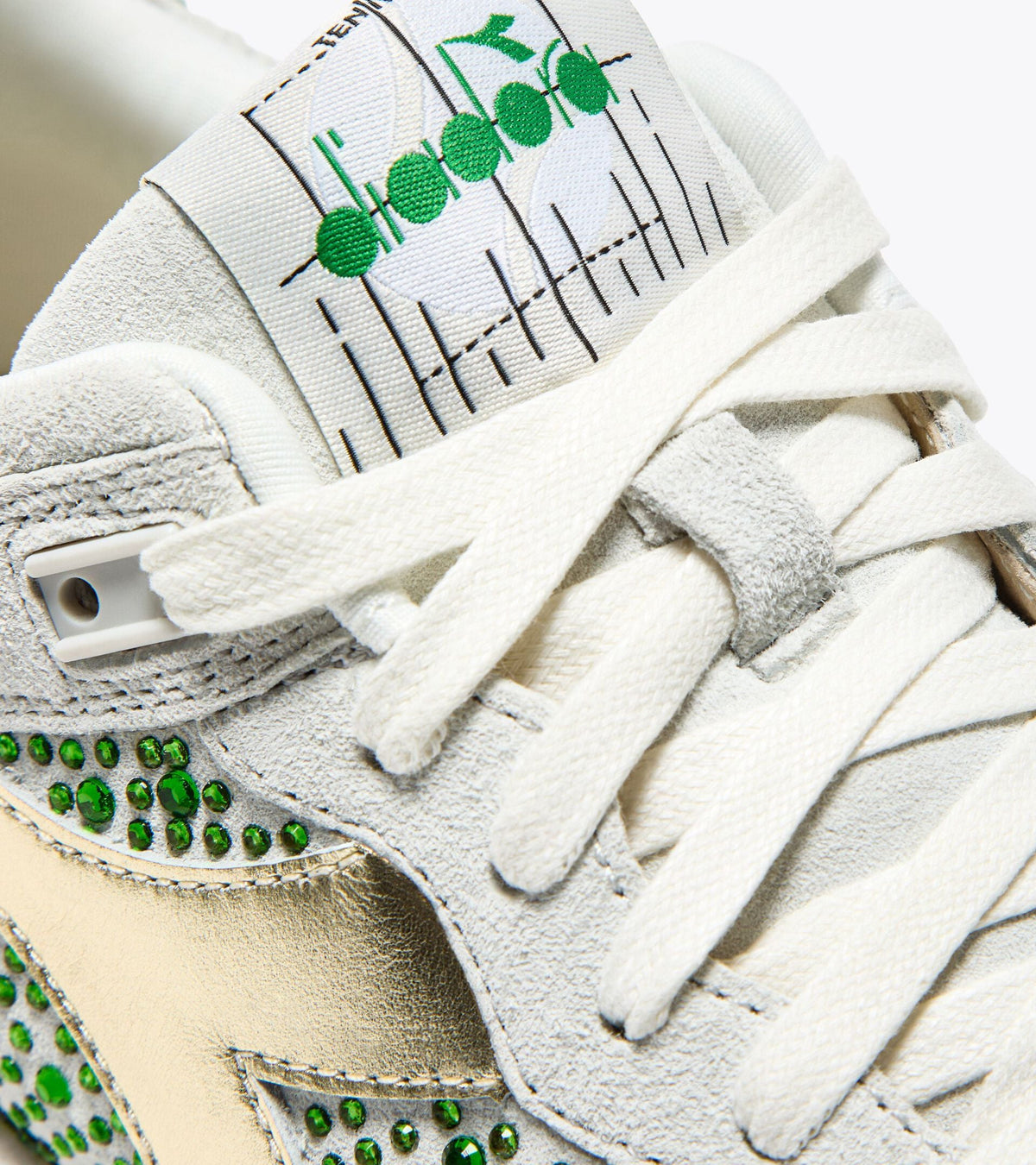 Diadora B.560 Studs Used Wn White/Emerald Green
