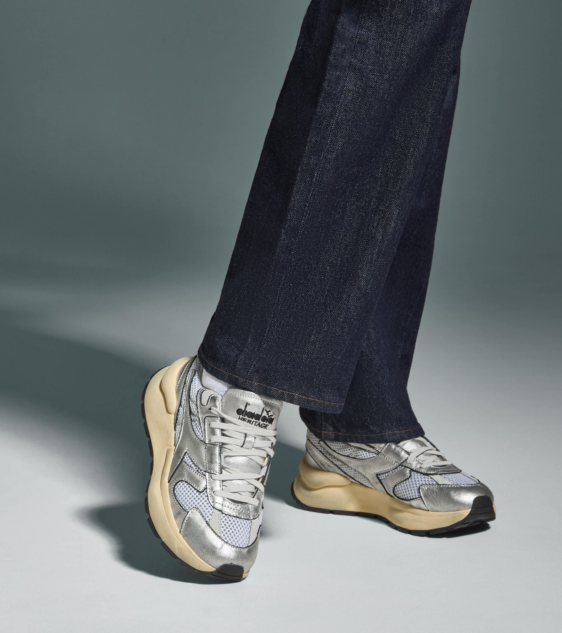 Diadora Mercury Elite Silver Used Wn Silver Metalized