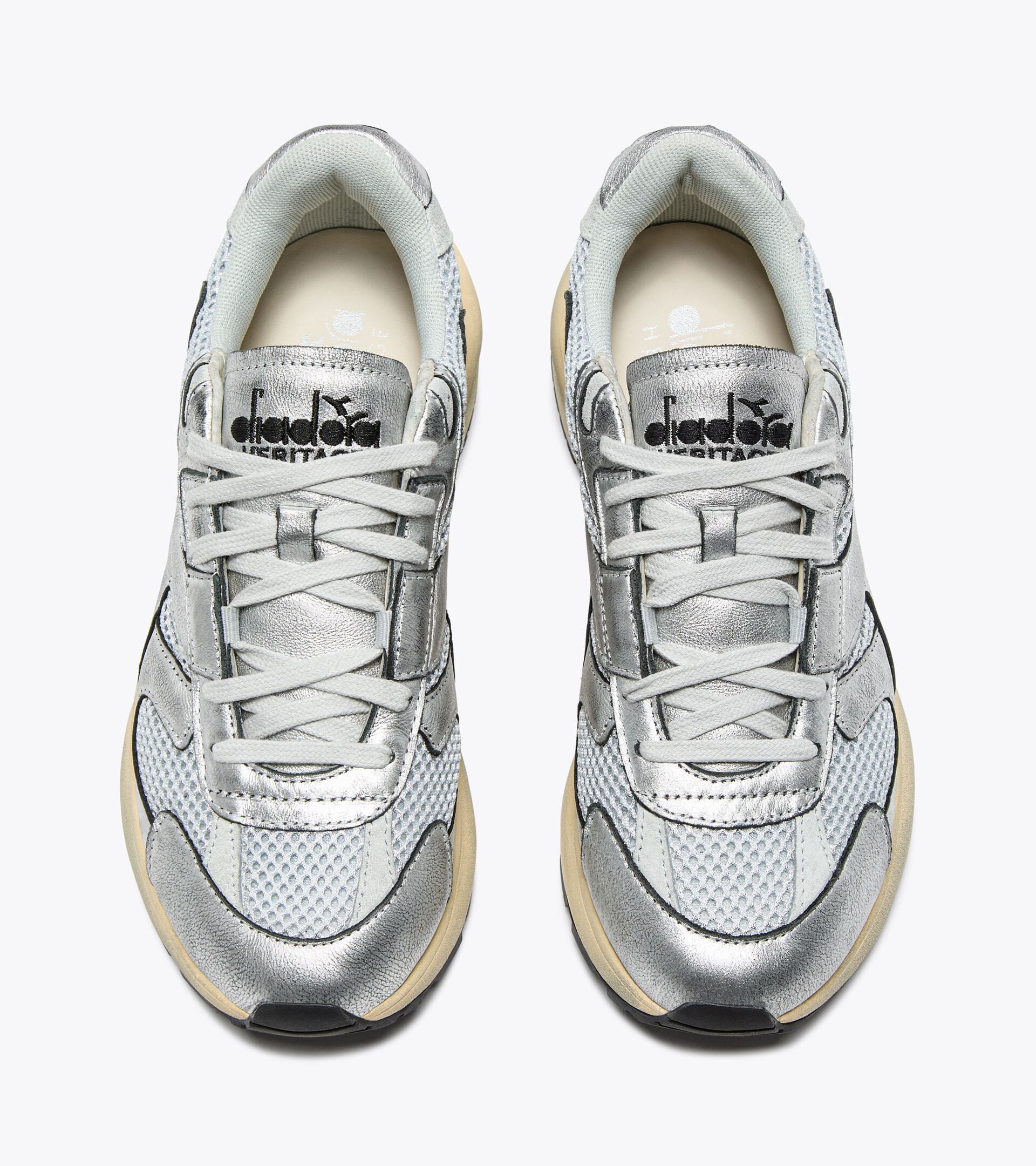 Diadora Mercury Elite Silver Used Wn Silver Metalized