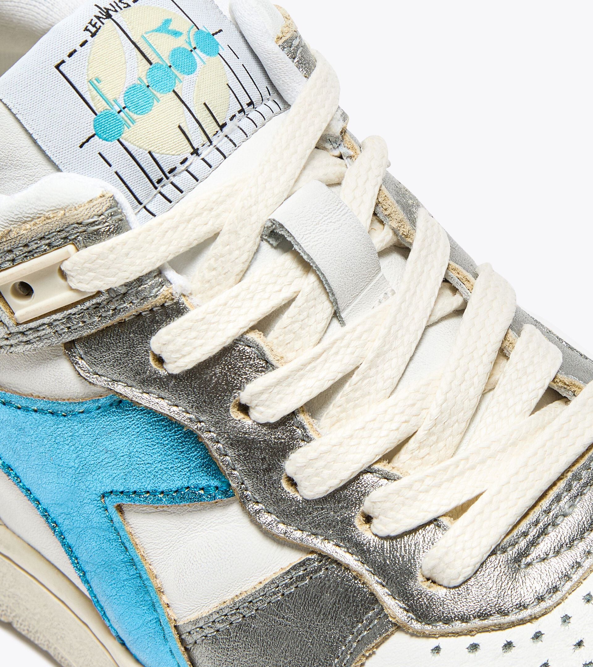Diadora B.560 Metallic Mix Wn White/Silver/Aquamarine