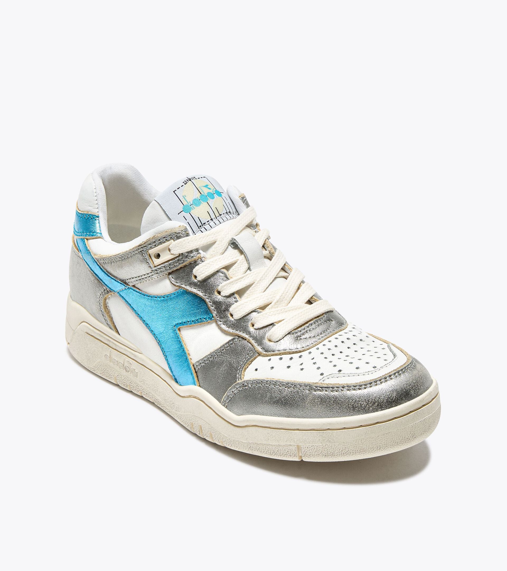 Diadora B.560 Metallic Mix Wn White/Silver/Aquamarine