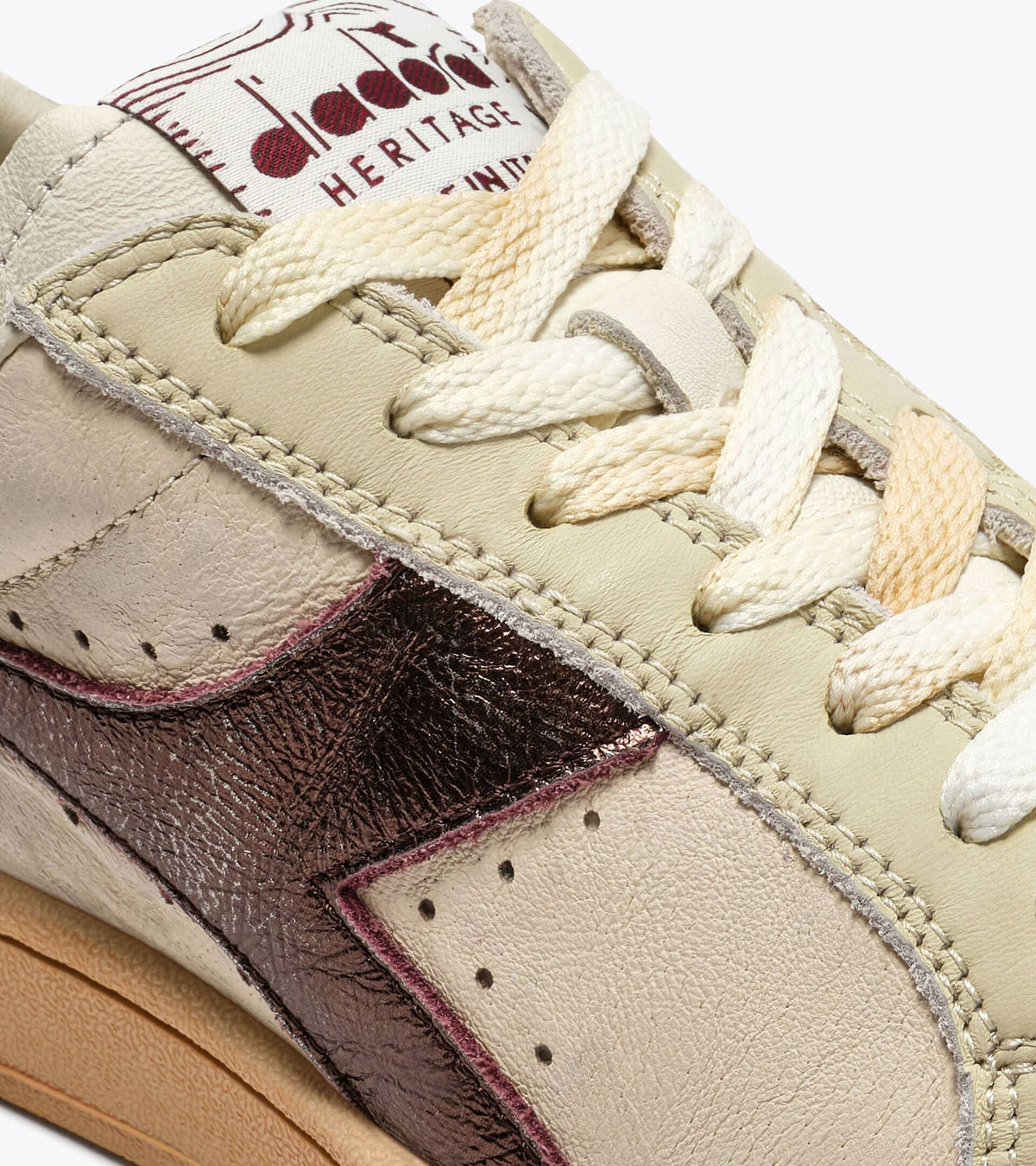 Diadora Prestige Aged Italia Leather Bordeaux