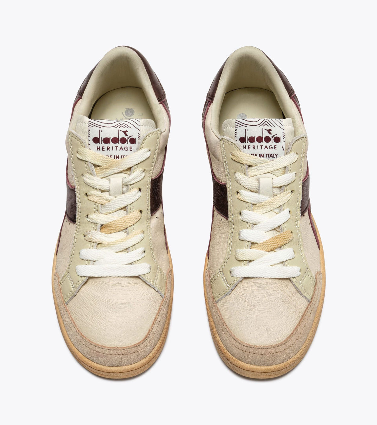 Diadora Prestige Aged Italia Leather Bordeaux