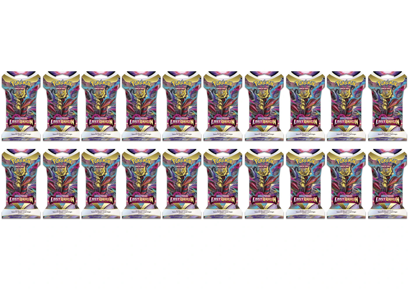 2022 Pokemon Sword & Shield Lost Origin Blister Pack 20X Lot
