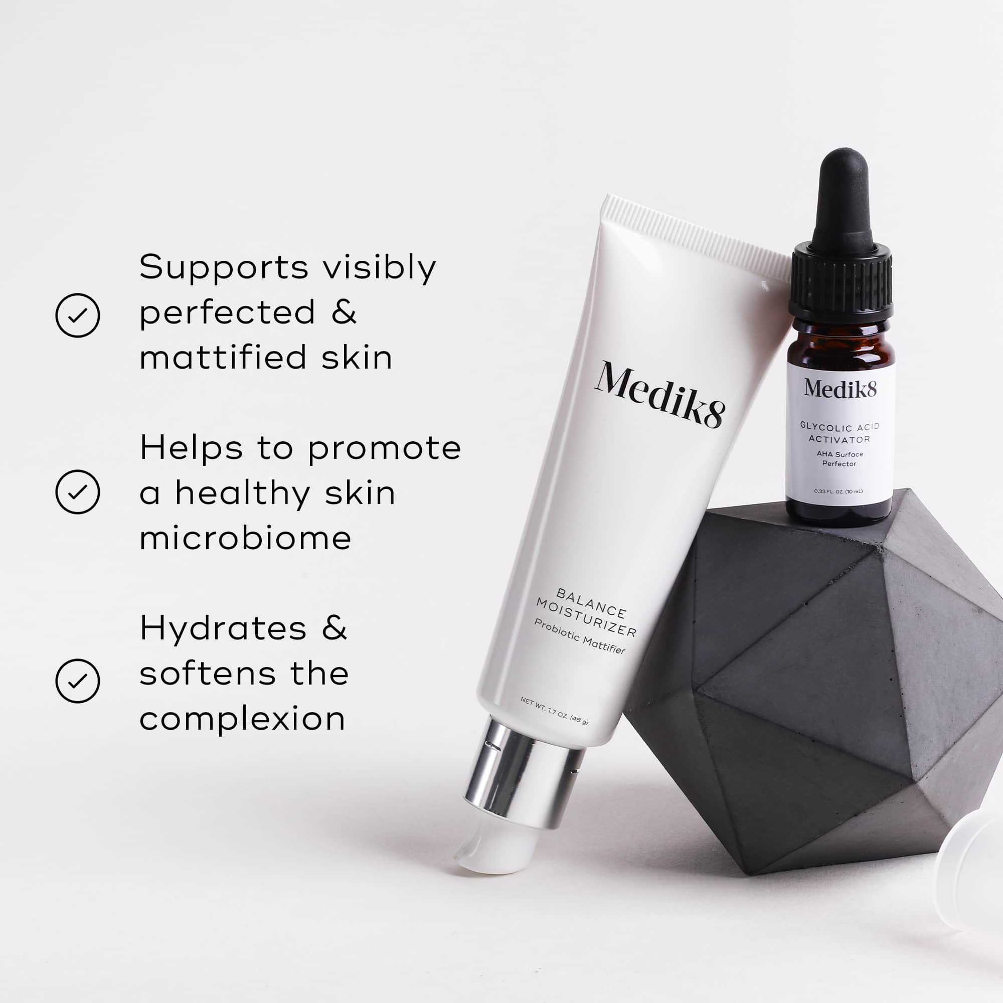 Medik8 Balance Moisturizer & Glycolic Acid Activator