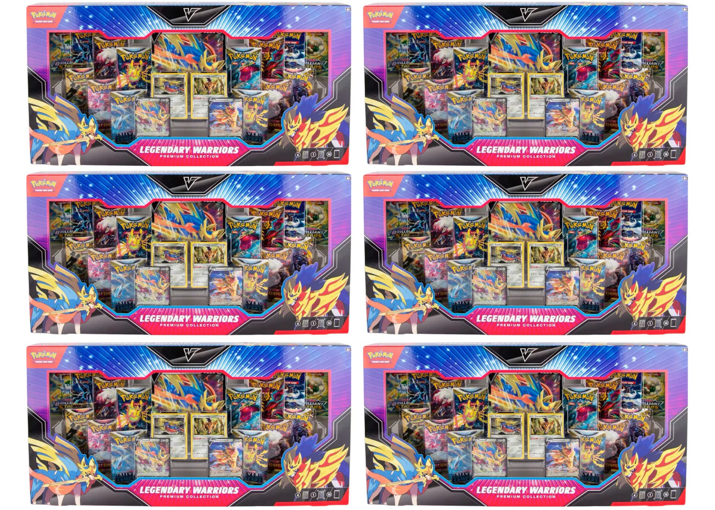 2024 Pokemon Legendary Warriors Premium Collection 6X Lot