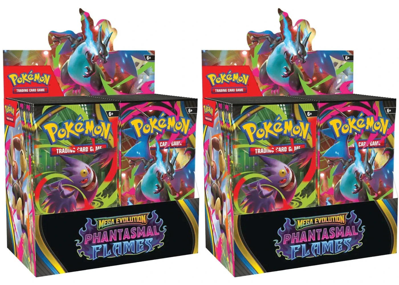 mega evolution booster box 2025 2025 Pokemon Mega Evolution Phantasmal Flames Booster Box 2X Lot – Kicks Machine