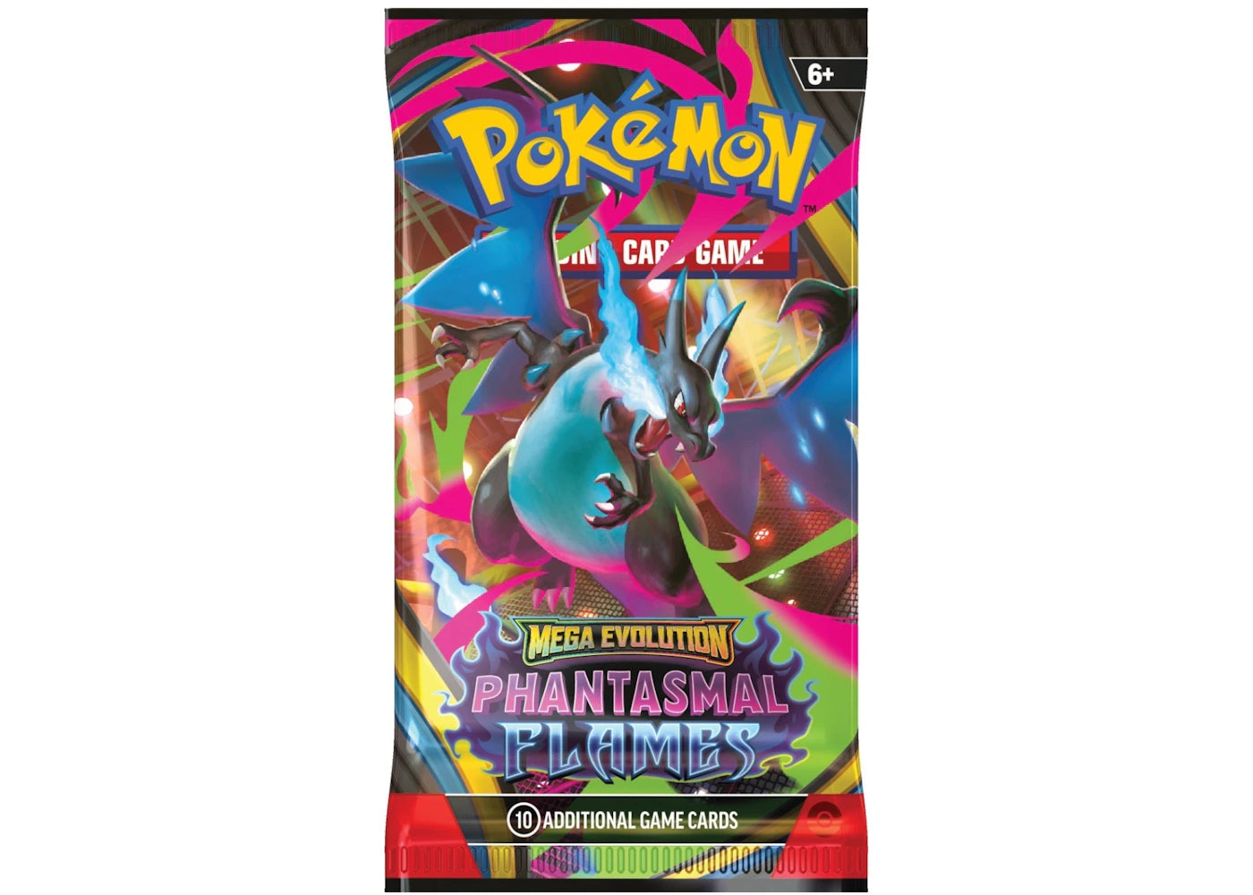 2025 Pokemon Mega Evolution Phantasmal Flames Mega Charizard X Booster Pack