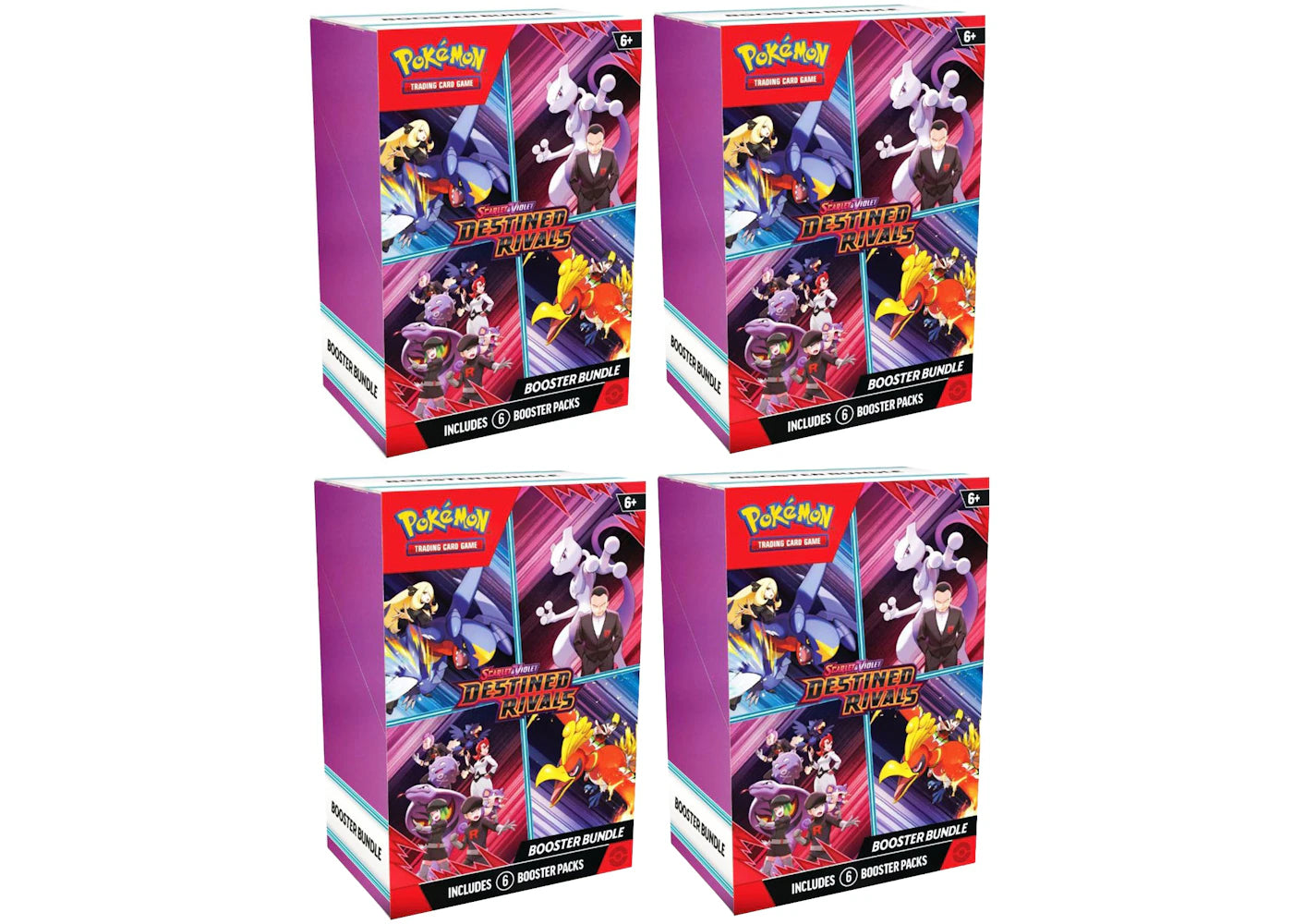 2025 Pokemon Scarlet & Violet Destined Rivals Booster Bundle 4X Lot