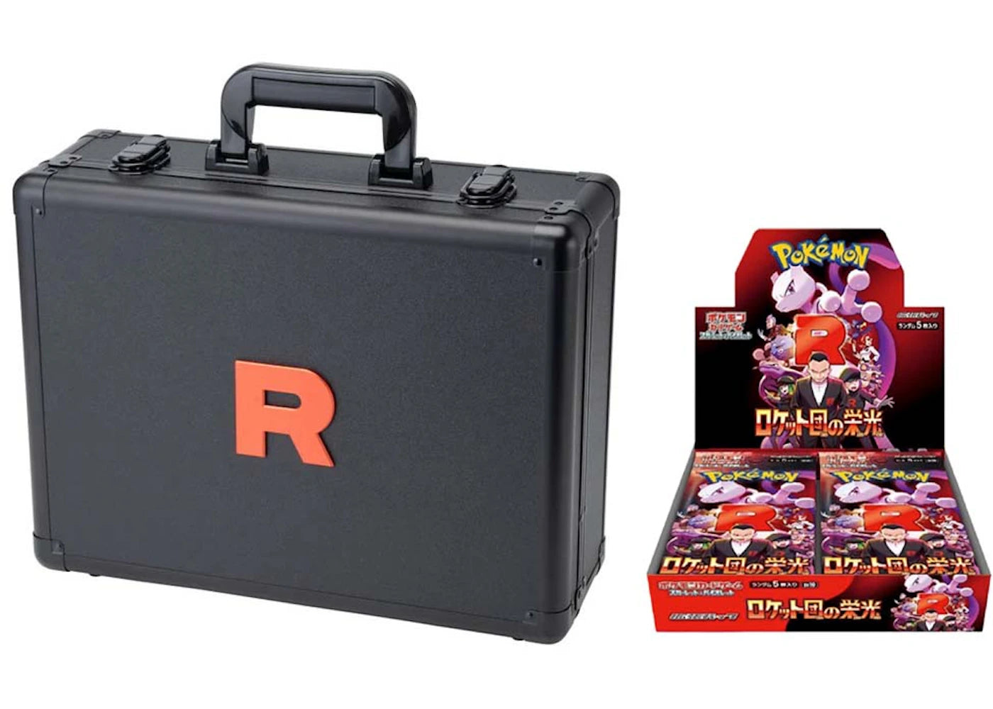 2025 Pokemon Scarlet & Violet Glory Of The Rocket Team Attache Case Set (With Booster Box)