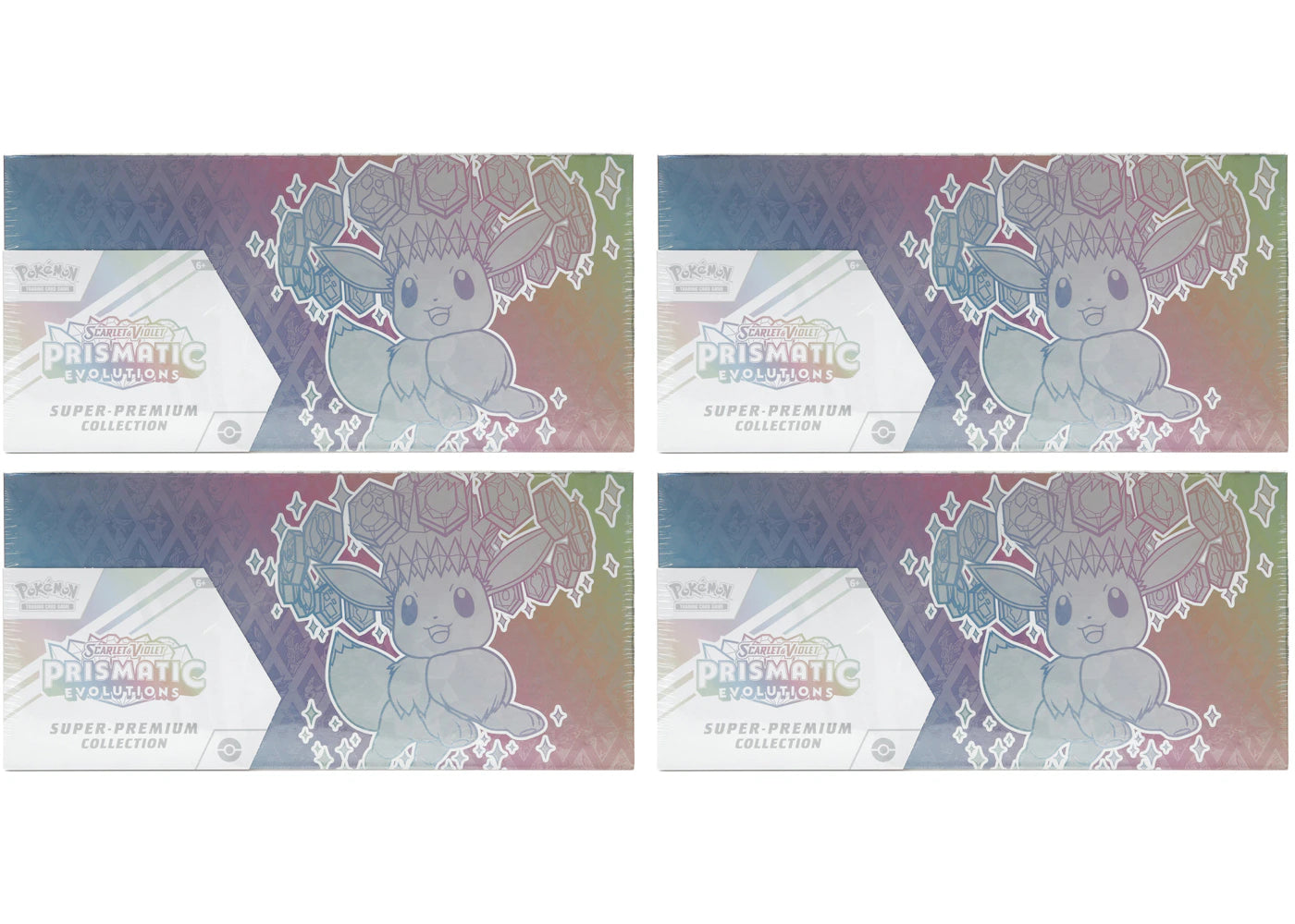2025 Pokemon Scarlet & Violet Prismatic Evolutions Super Premium Collection 4X Lot