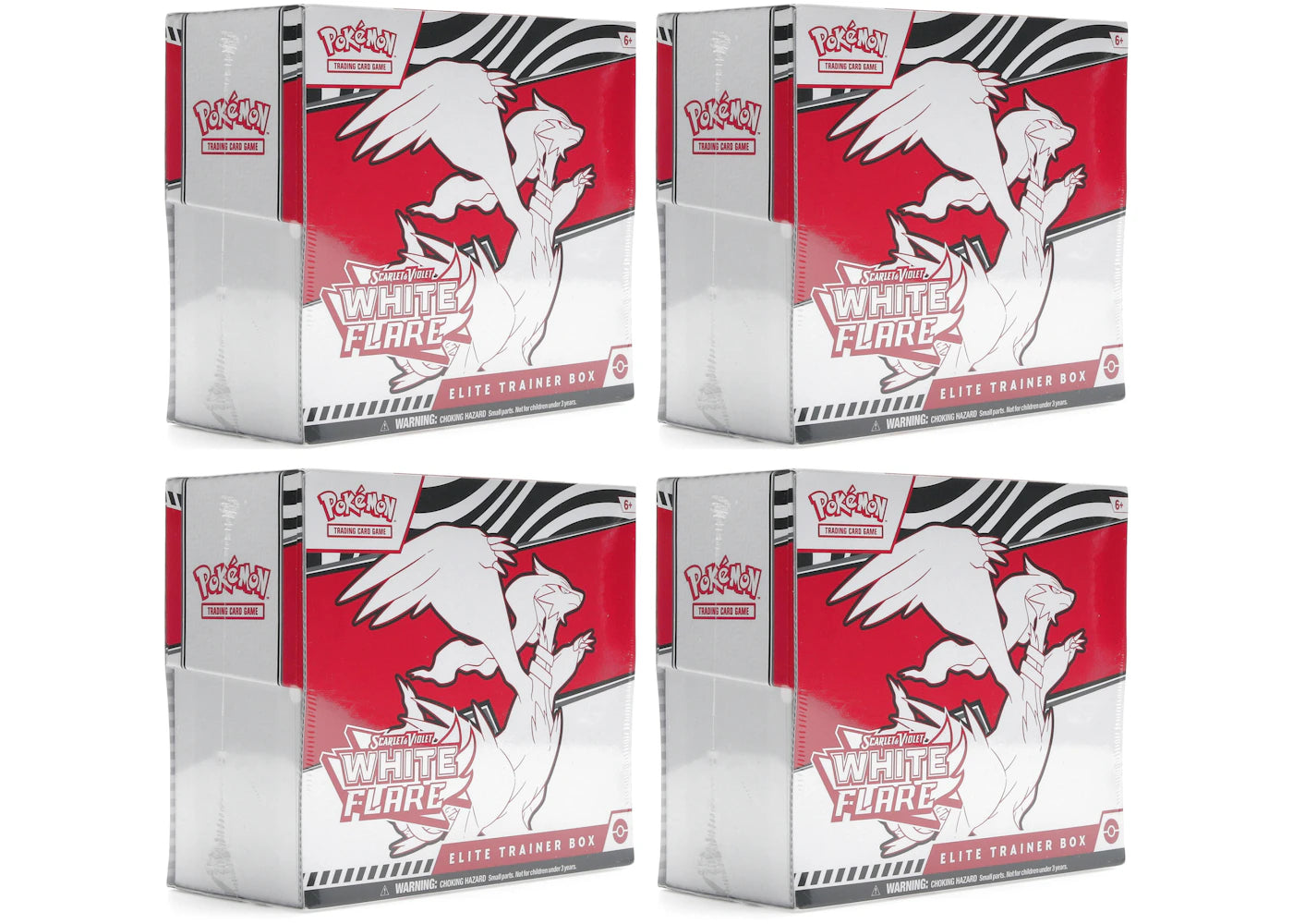 2025 Pokemon Scarlet & Violet White Flare Elite Trainer Box 4X Lot
