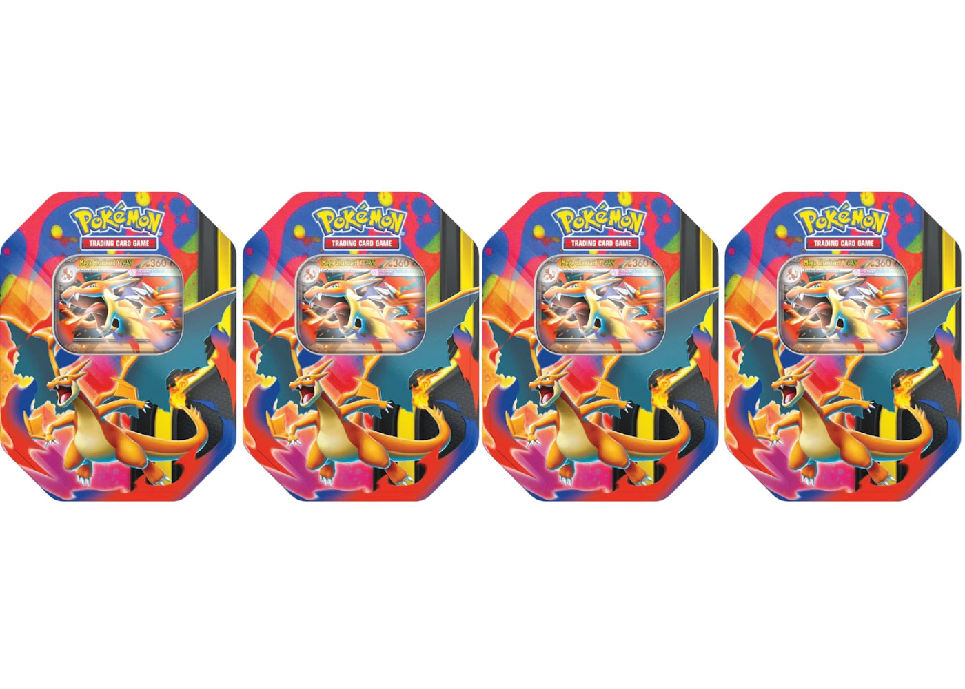 2026 Pokemon Mega Charizard Y Ex Tin 4X Lot