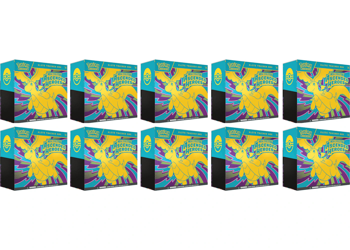 2026 Pokemon Mega Evolution Ascended Heroes Elite Trainer Box 10X Lot