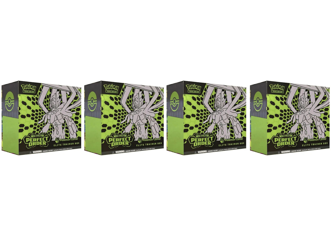 2026 Pokemon Mega Evolution Perfect Order Pokemon Center Elite Trainer Box 4X Lot