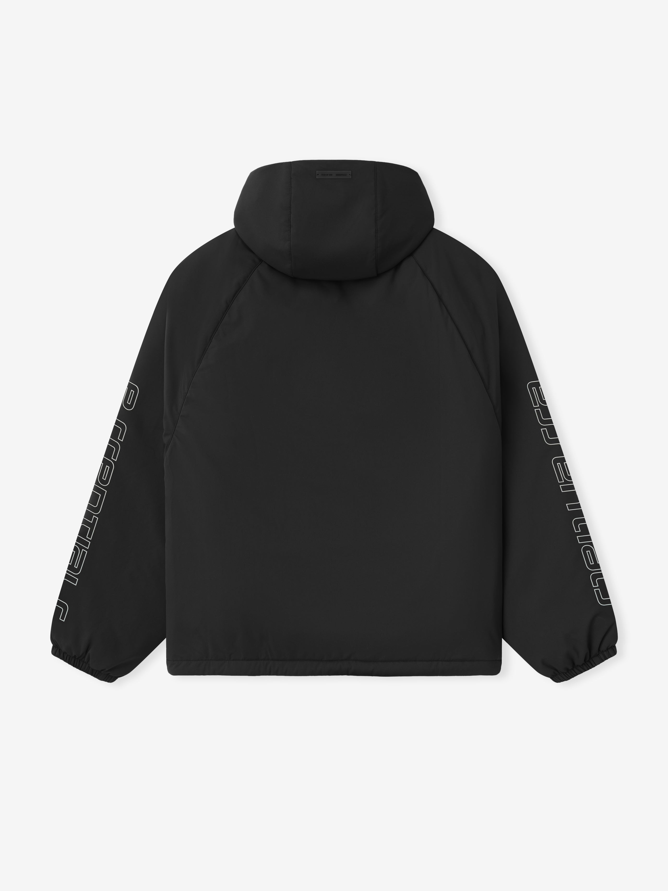 Essentials Tech Nylon Half Zip Anorak Vintage Black