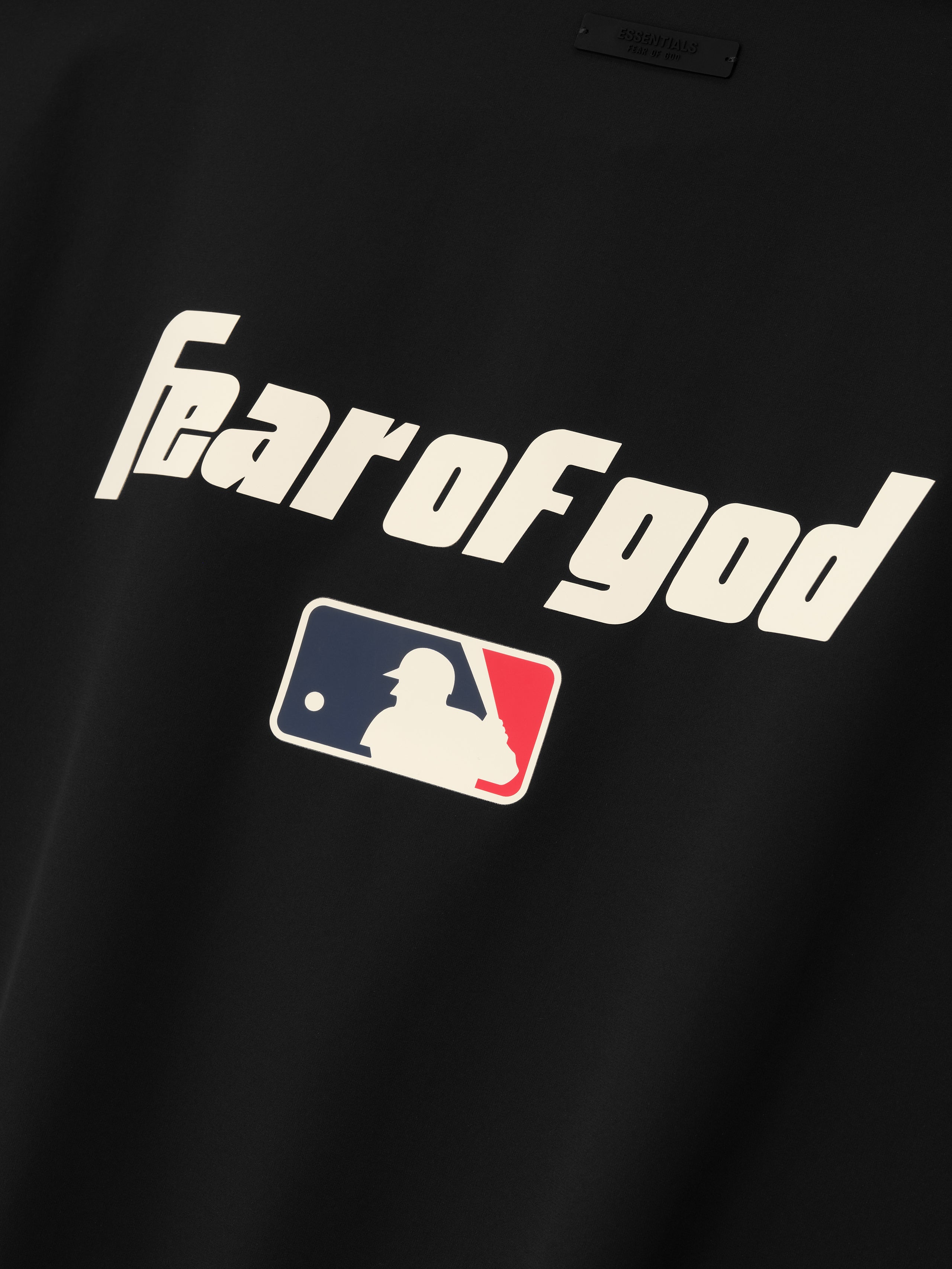 Essentials Mlb 3/4 Sleeve Half Zip Jacket Black