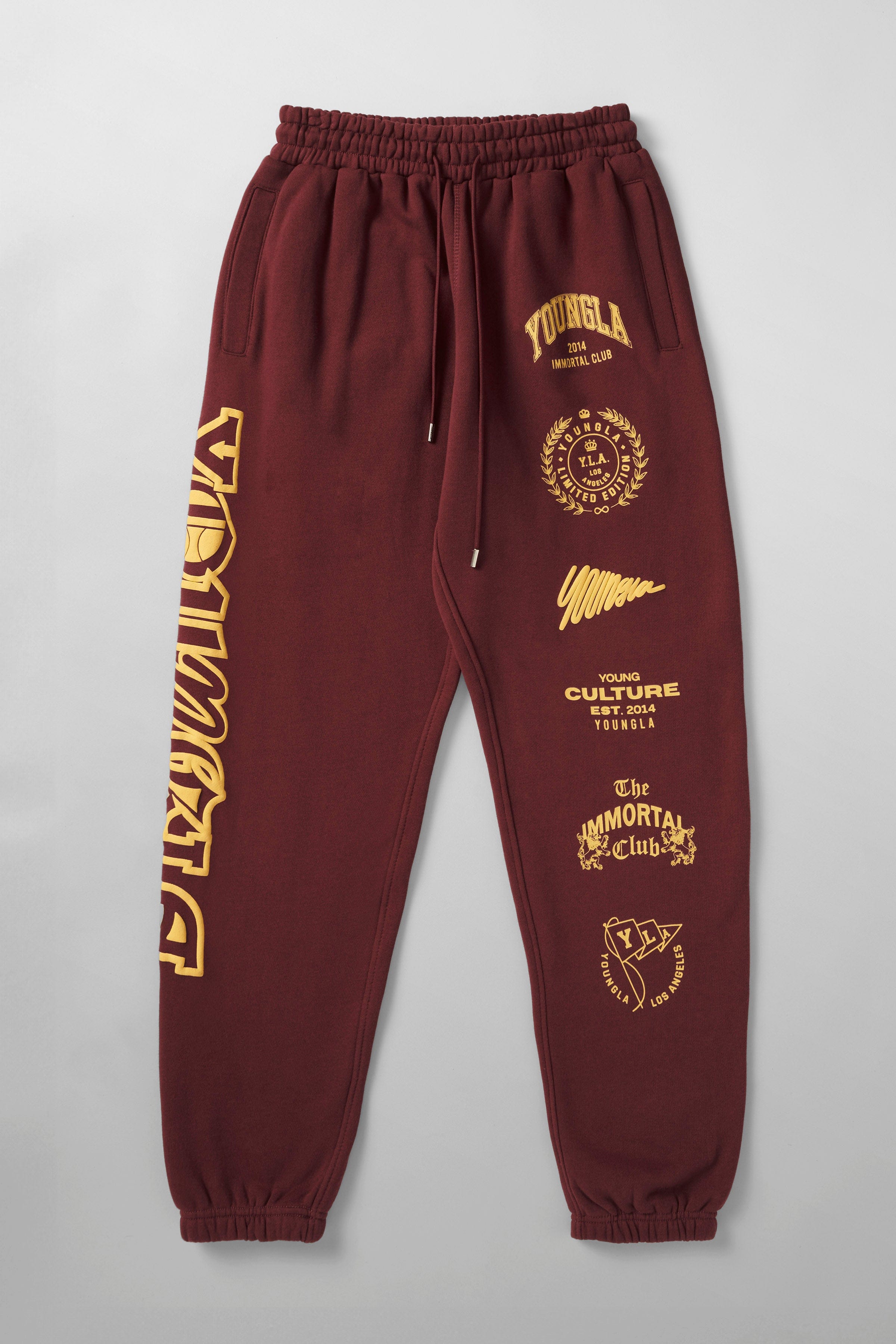 YoungLA 204 - Immortal Killer Joggers Burgundy