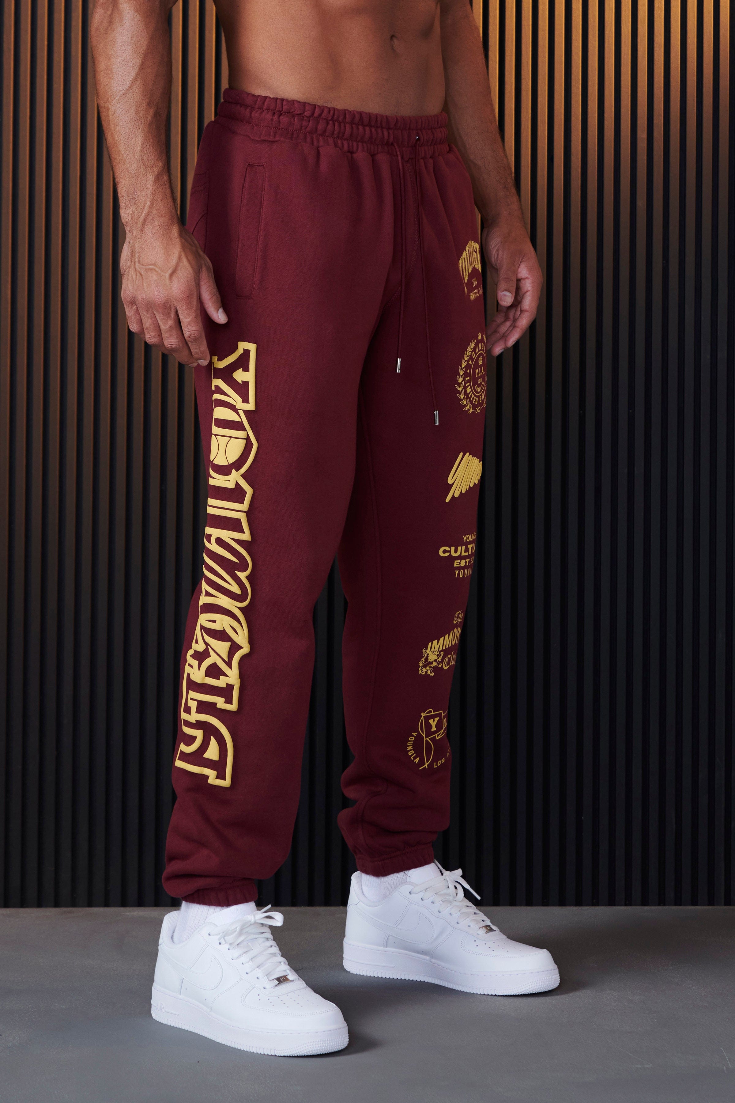 YoungLA 204 - Immortal Killer Joggers Burgundy