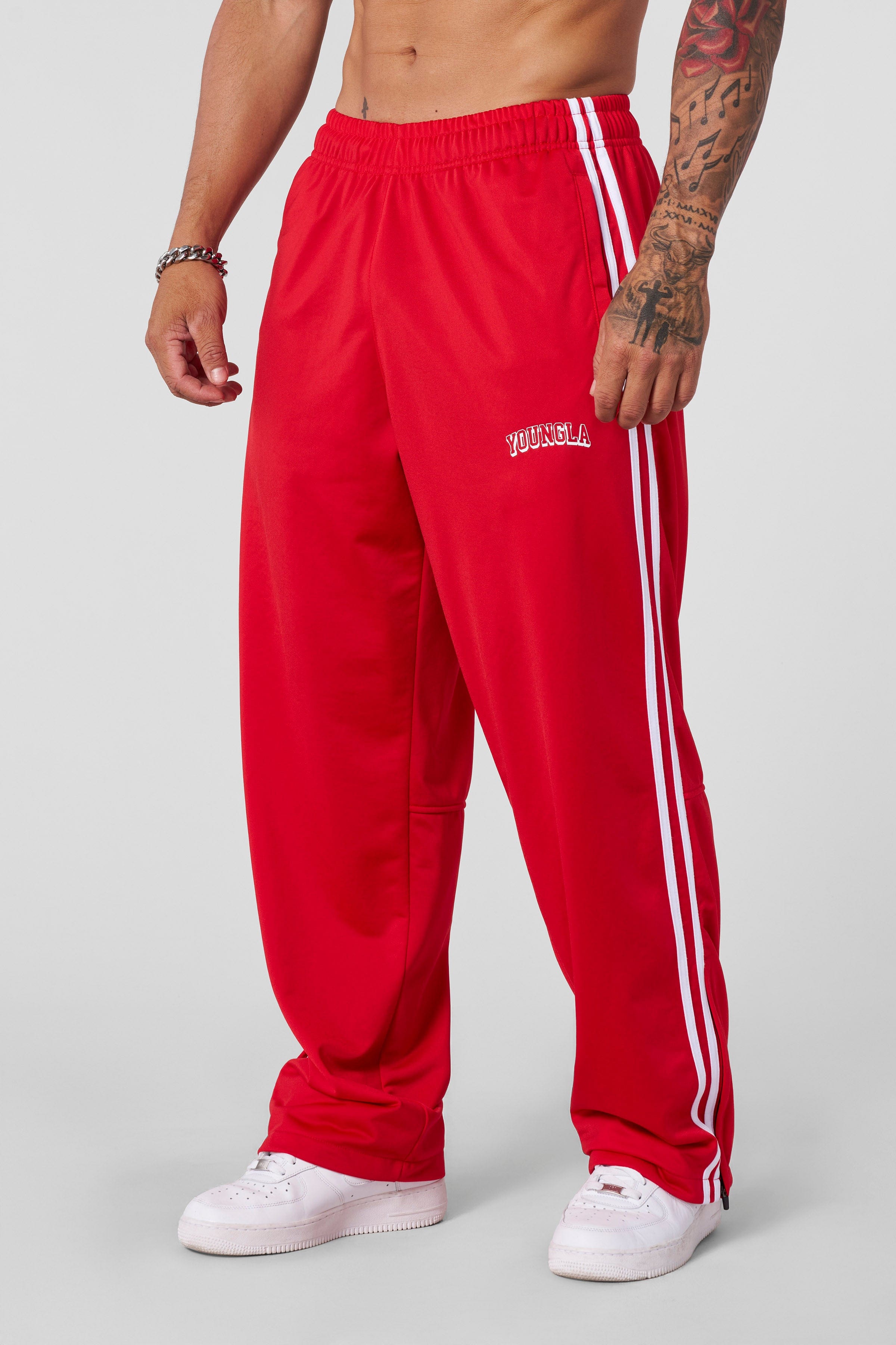 YoungLA 2051 - Retro Warm Up Track Pants Red