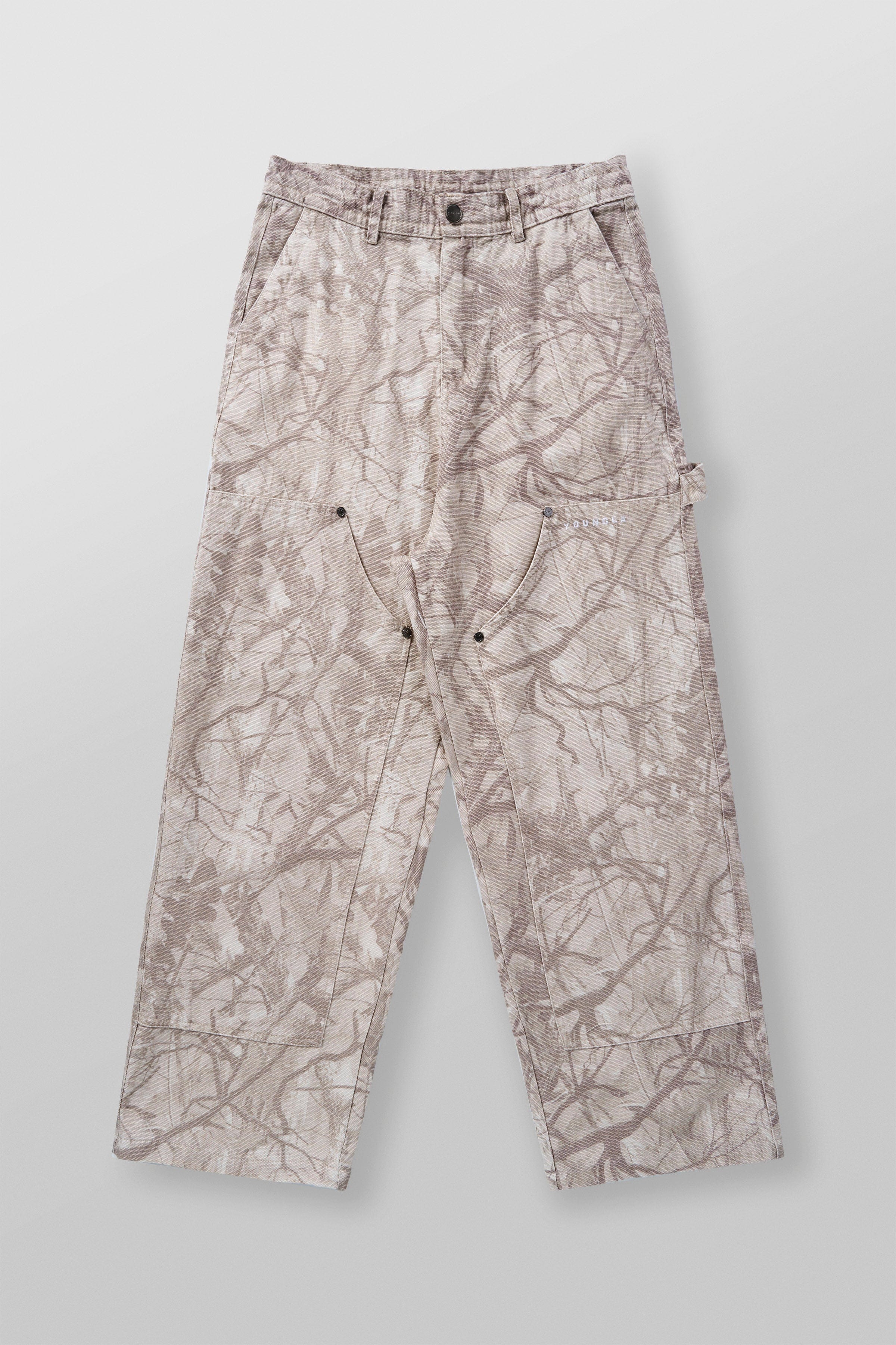 YoungLA 2059 - Carpenter Tree Camo Jeans Tan Tree Camo
