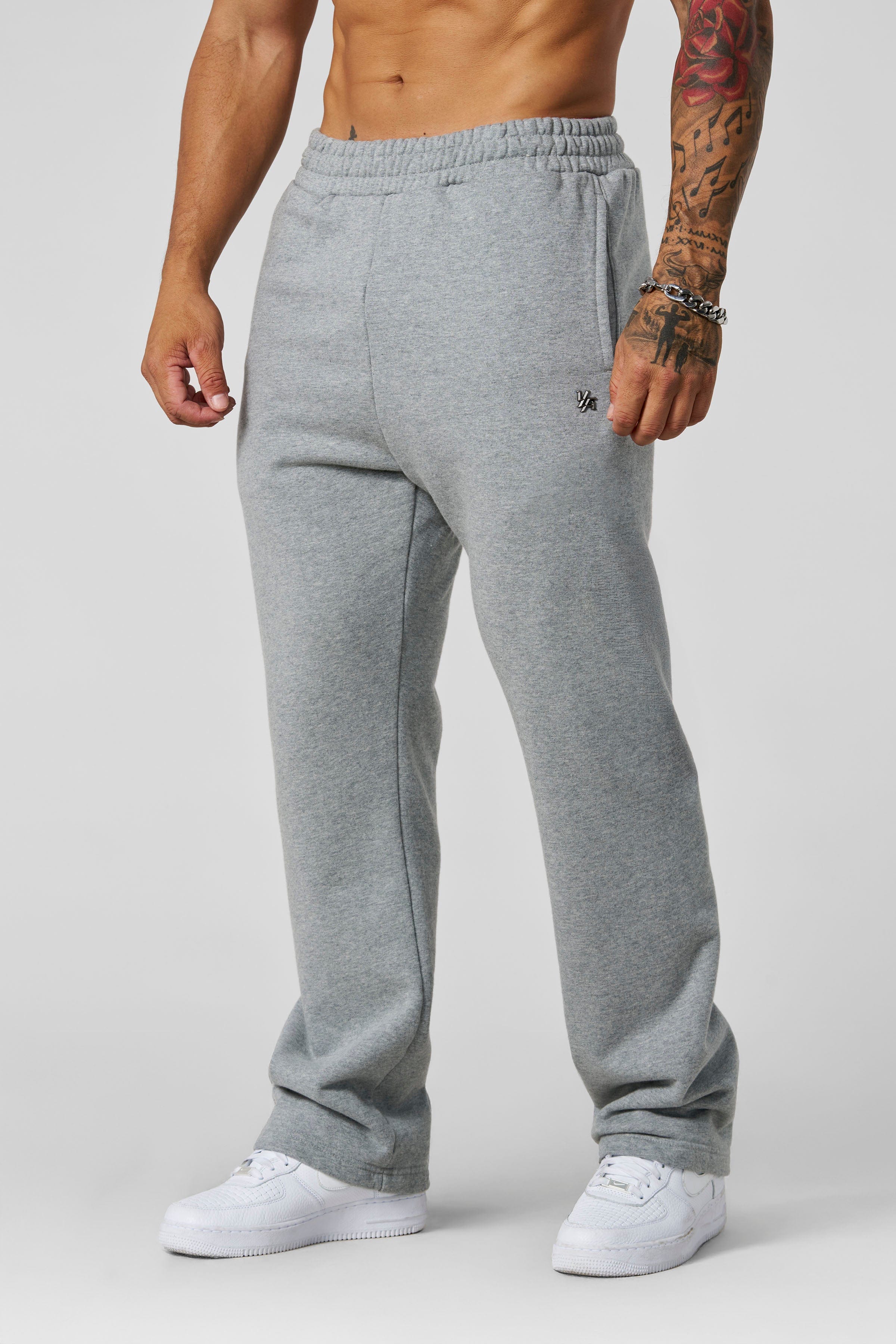 YoungLA 2068 - Elevated Essentials - Straight Sweats Heather Grey