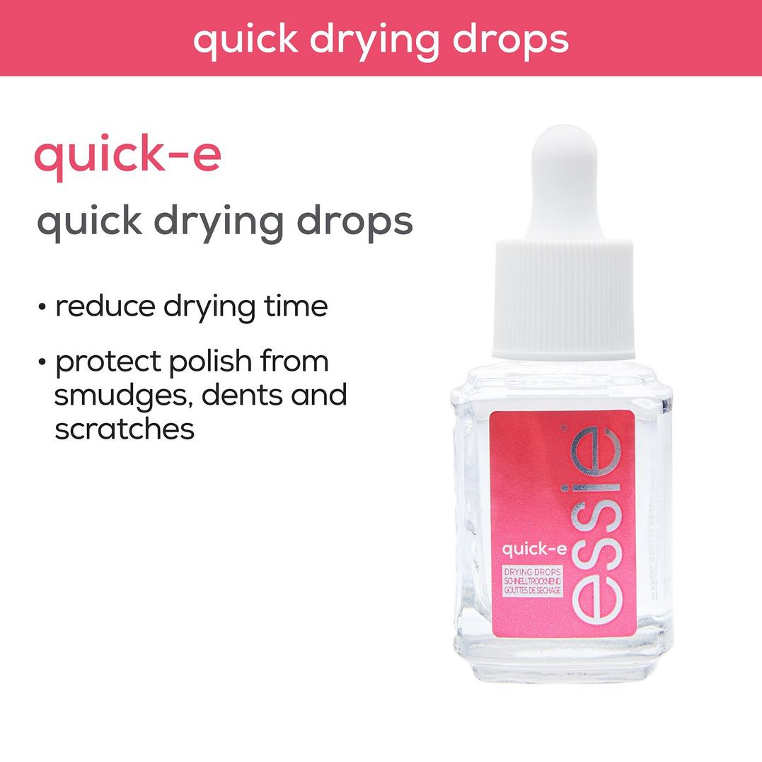 Essie Quick-E Drying Drops - Fast-Drying Nail Polish Finisher