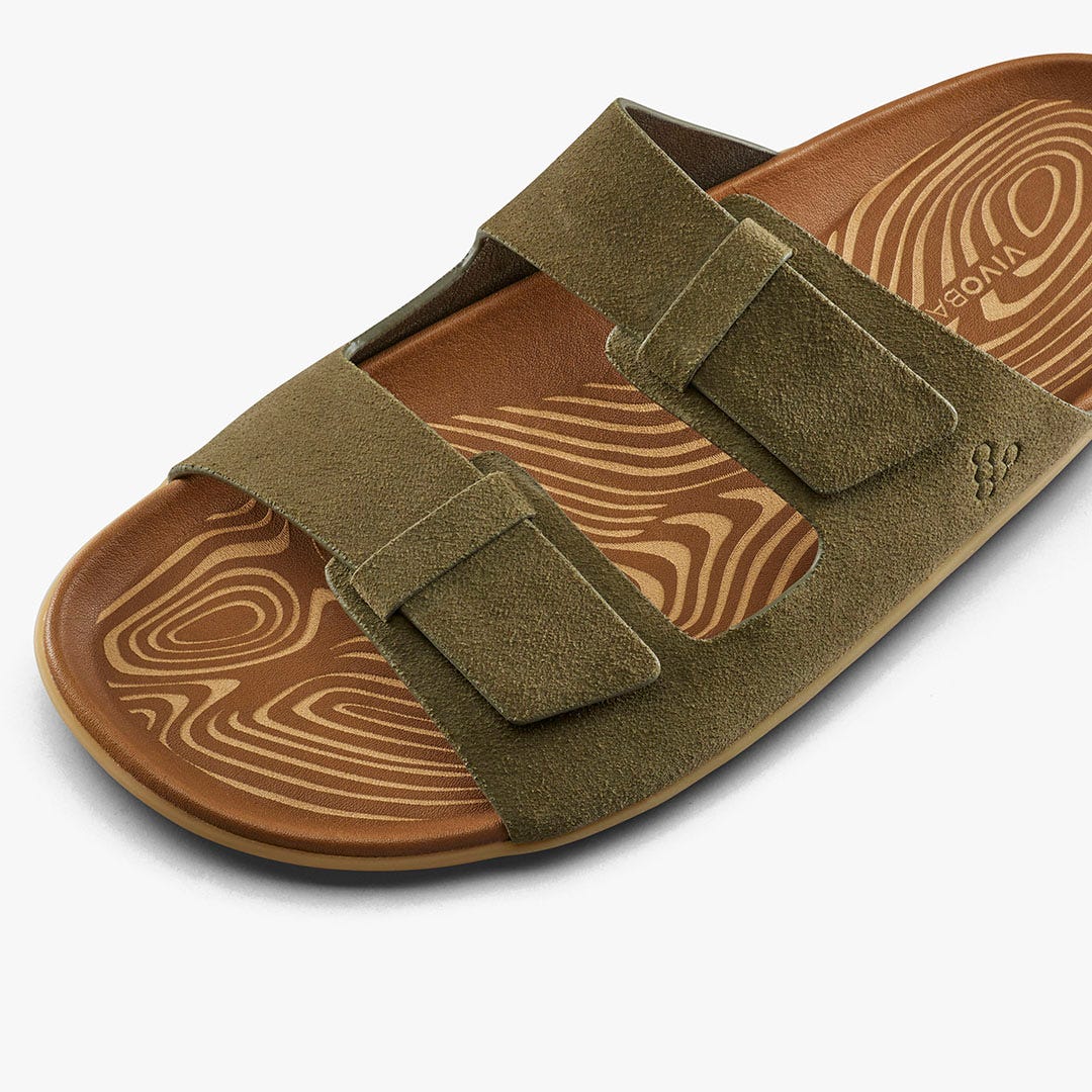 Vivobarefoot Sensus Yin Slide Womens Dark Olive