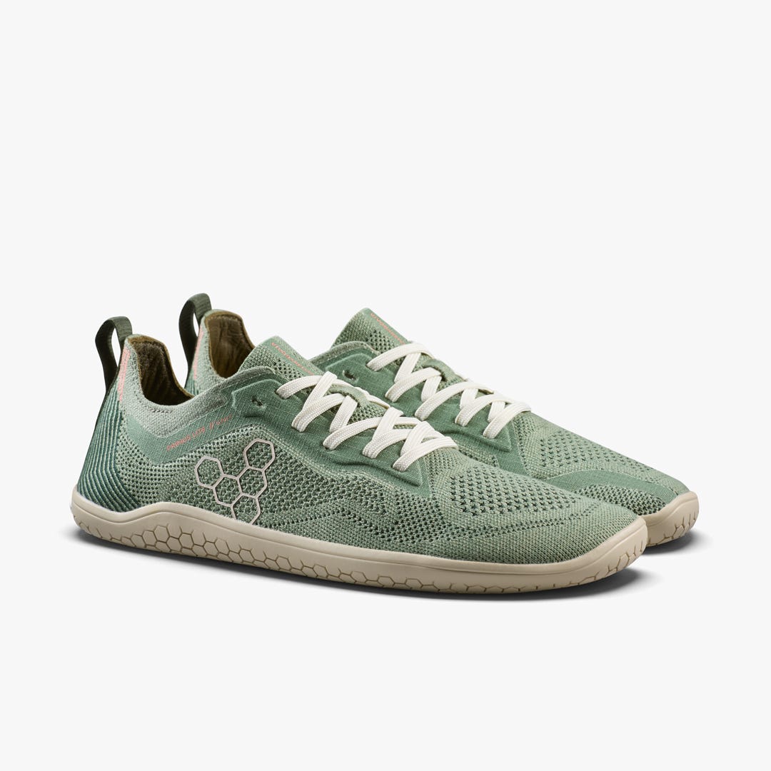 Vivobarefoot Primus Lite Knit Natural Womens Dusty Green