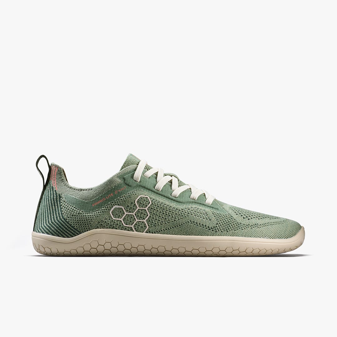Vivobarefoot Primus Lite Knit Natural Womens Dusty Green