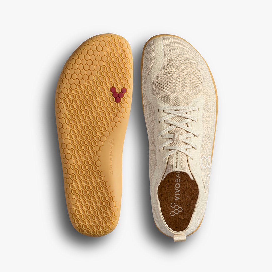 Vivobarefoot Primus Lite Knit Natural Womens Coconut