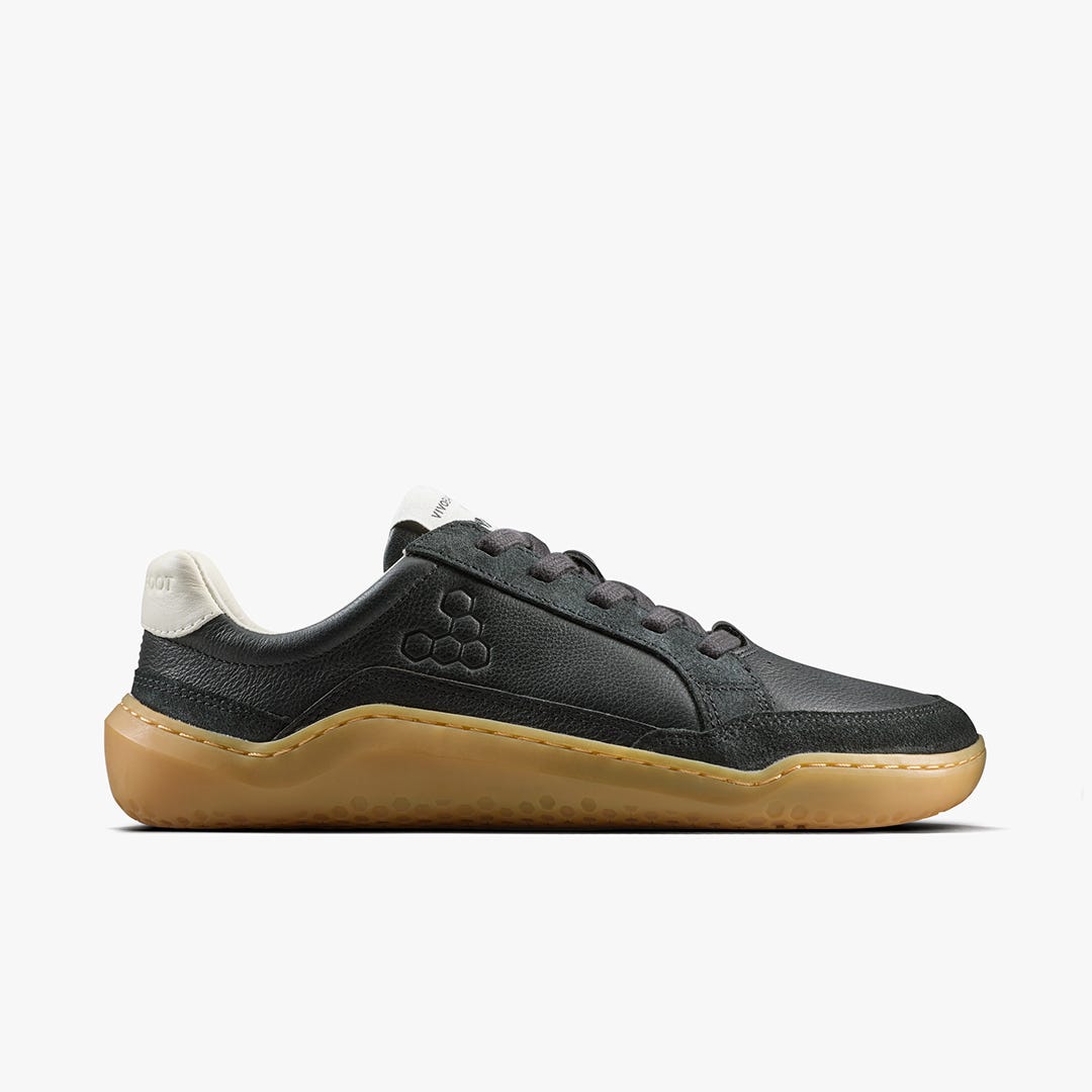Vivobarefoot Gobi Ii Sneaker Leather Womens Obsidian
